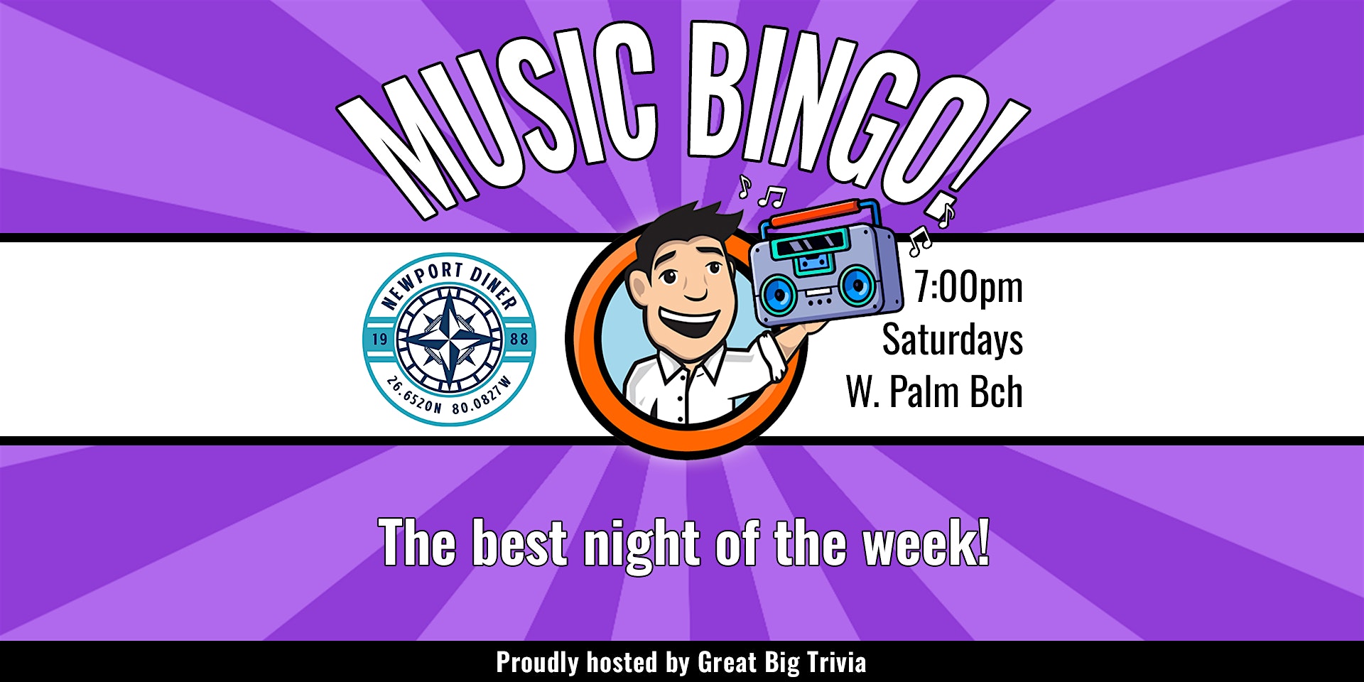 Play Music Bingo with Prizes at Newport Diner at Newport Diner – West Palm Beach, FL