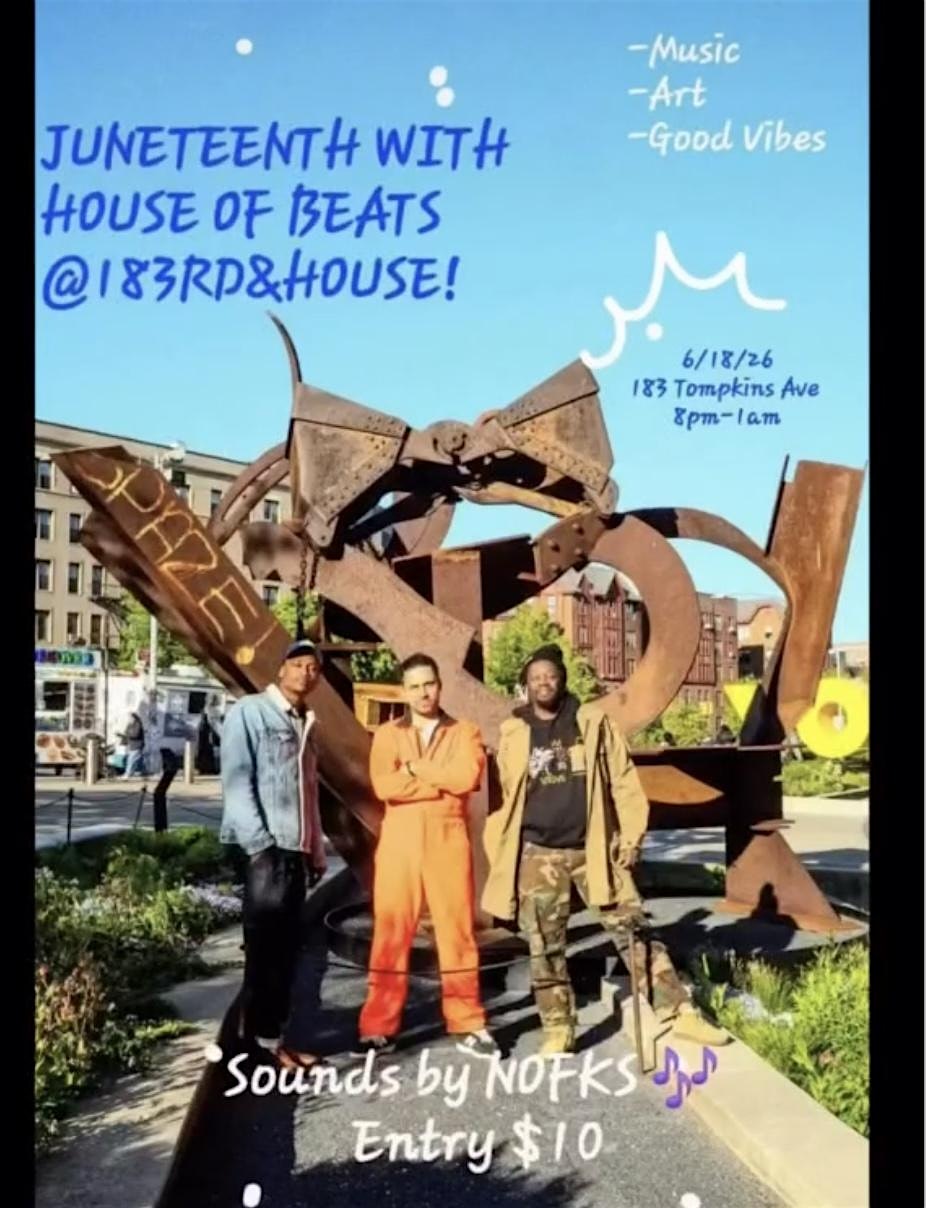 House of Beats Dance PARTY at 183 Tompkins Ave – Brooklyn, NY