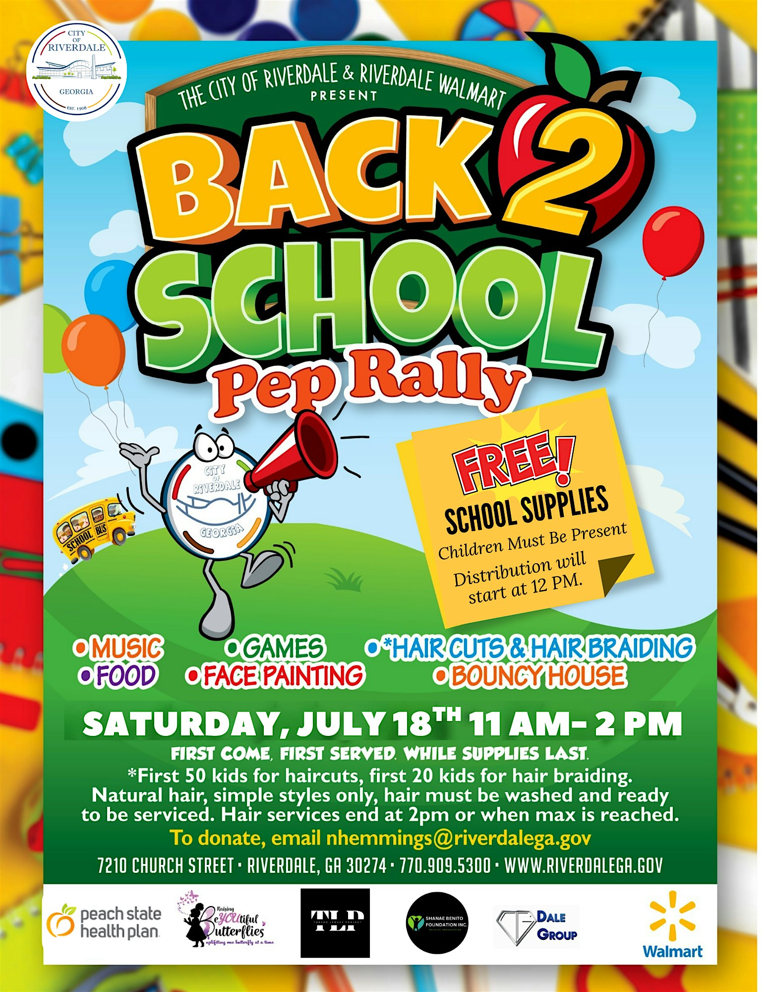 Back 2 School Pep Rally 2026 at Riverdale Town Center – Riverdale, GA