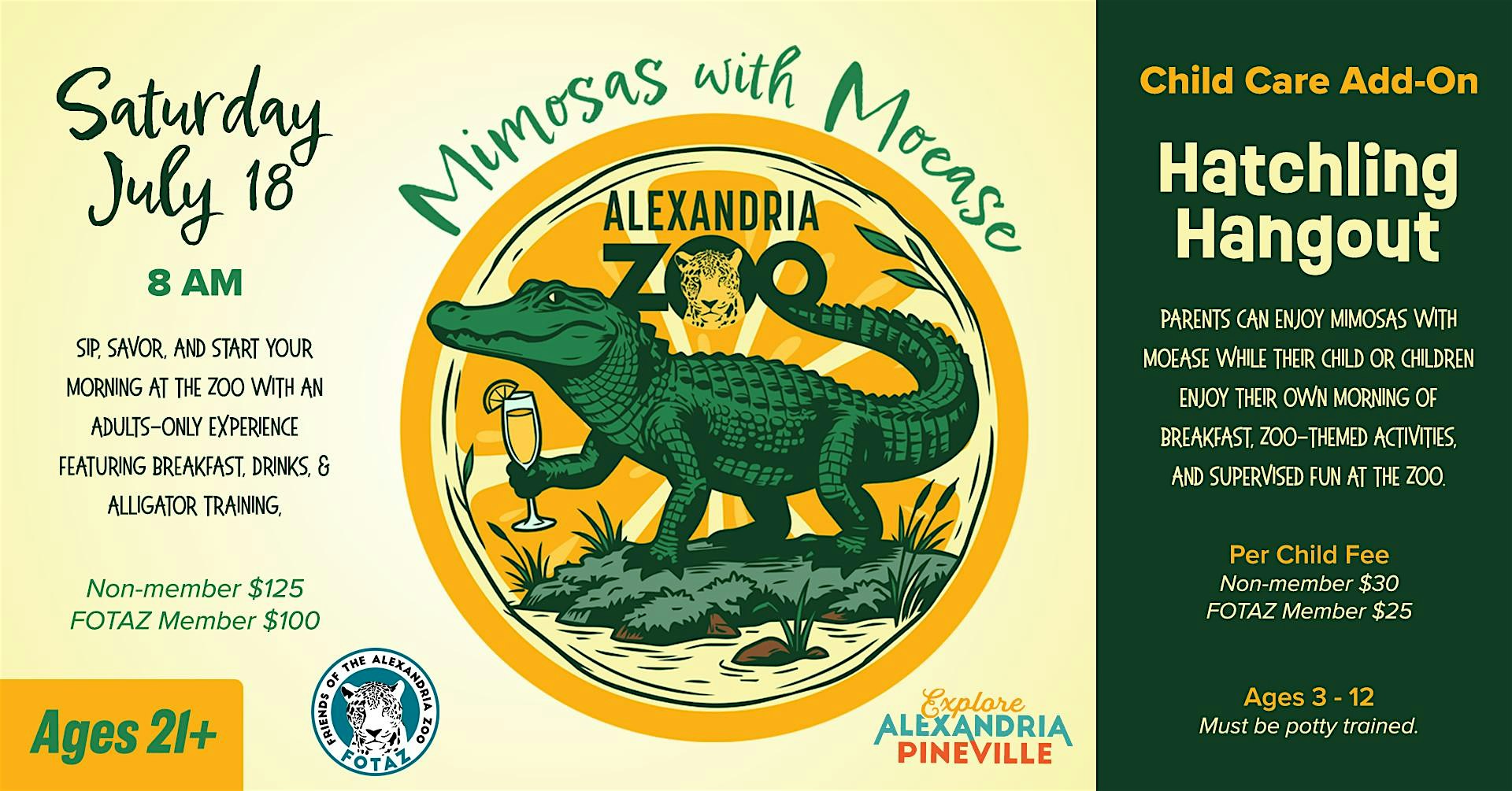 Mimosas with Moease at Alexandria Zoological Park – Alexandria, LA