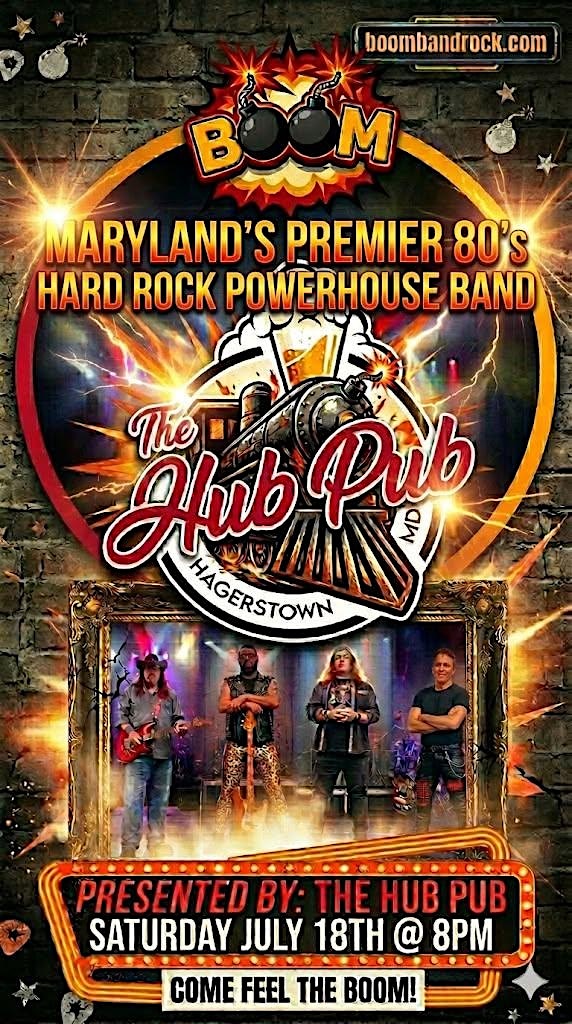 BOOM! Rocking the Hub Pub Again! at 49 Eastern Blvd N – Hagerstown, MD