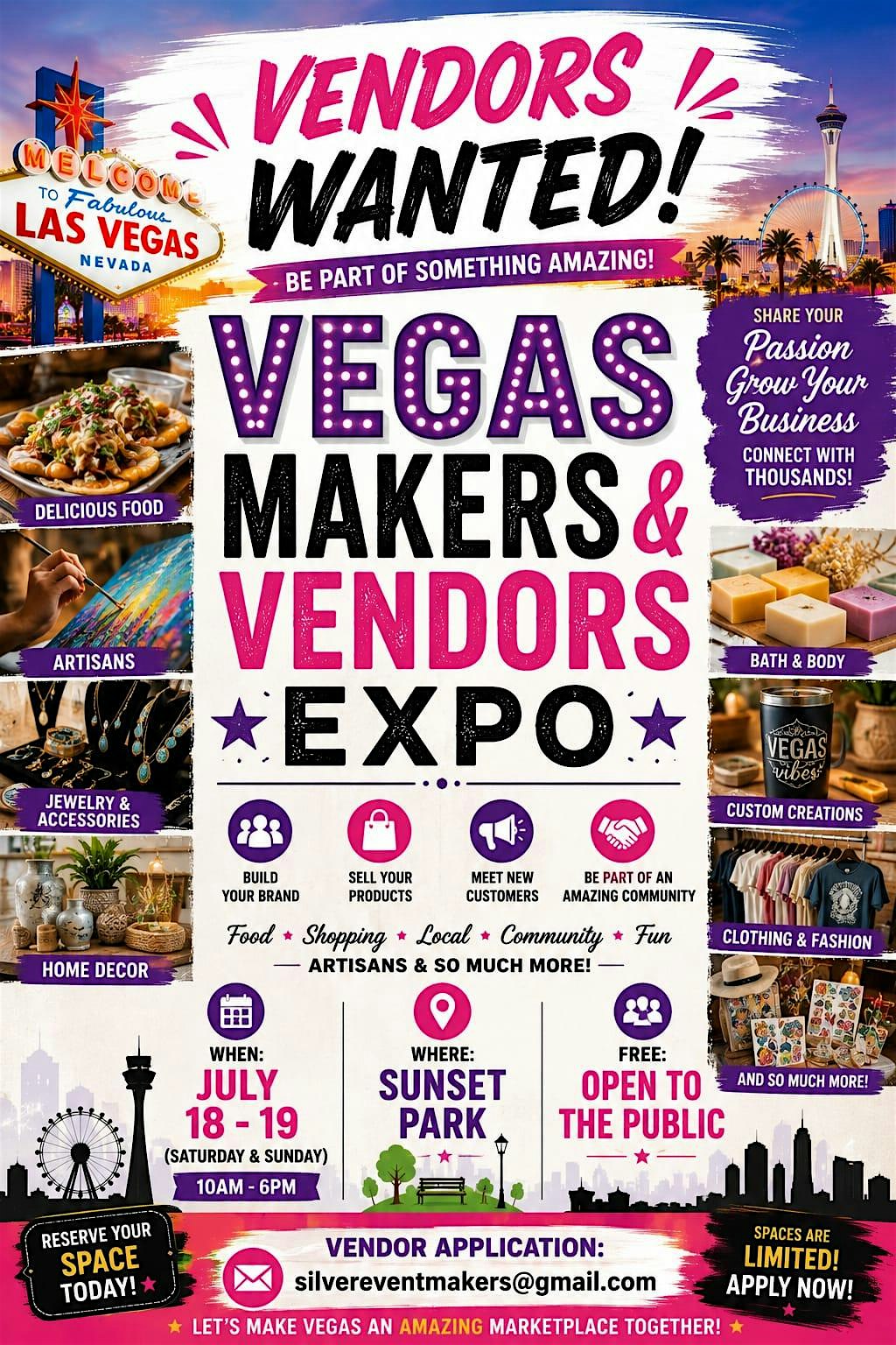 VEGAS MAKERS & VENDORS EXPO at Sunset Park – Las Vegas, NV