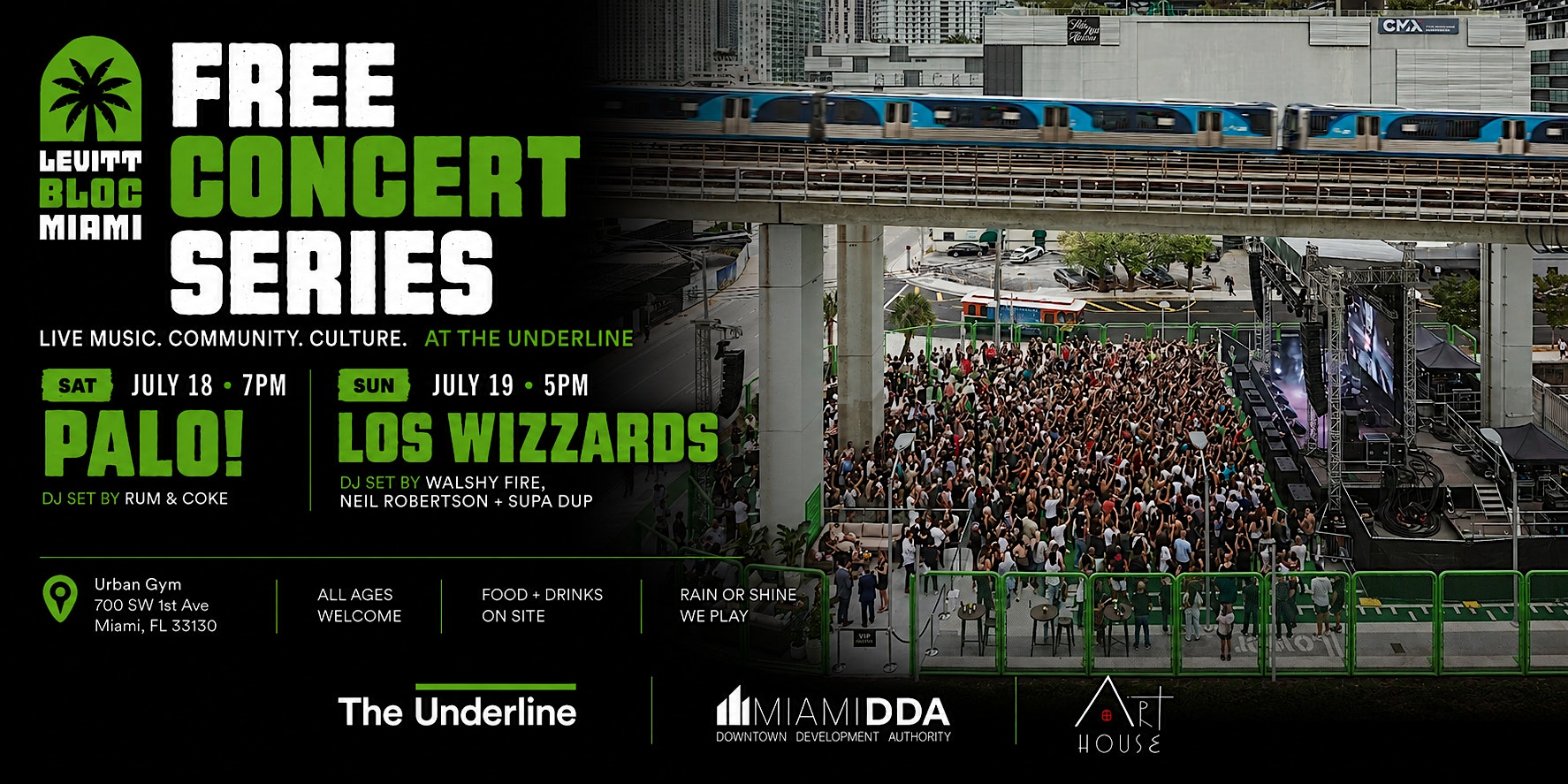 Levitt BLOC Miami Music Series at The Underline Urban Gym – Miami, FL