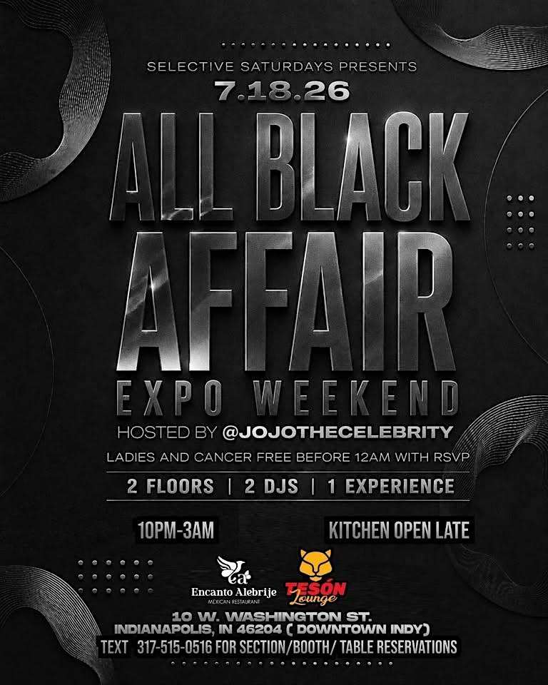All Black Affair Expo Weekend at Encanto Alebrije Mexican Restaurant – Indianapolis, IN