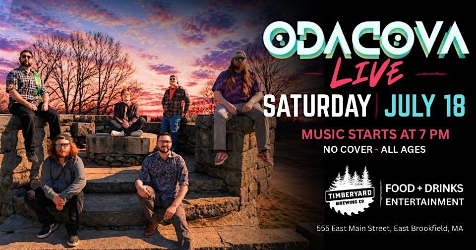 Copy of Live Music – ODACOVA (Free/No Cover) at Timberyard Brewing Company – East Brookfield, MA