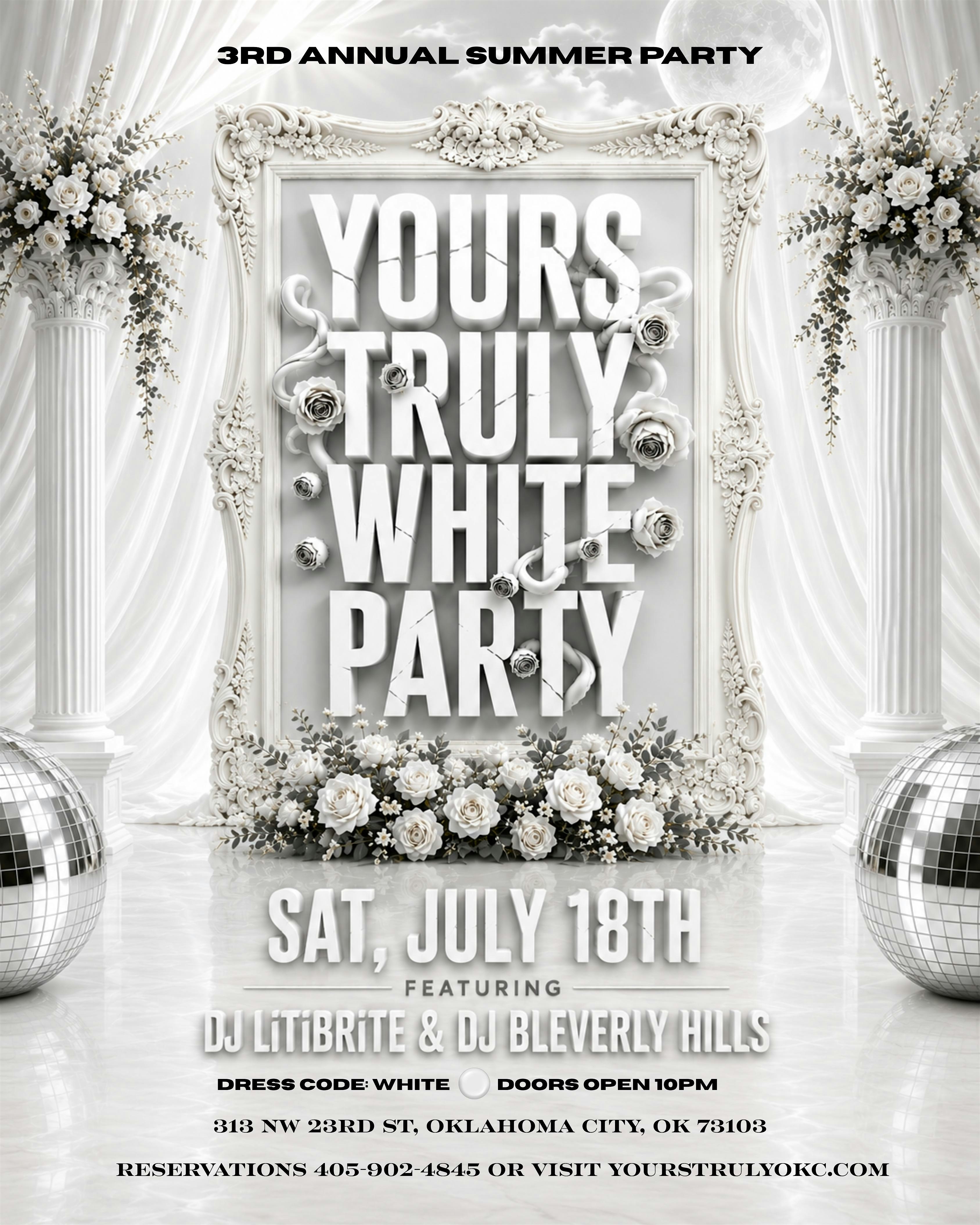 White Party at Yours Truly at 313 NW 23rd St – Oklahoma City, OK