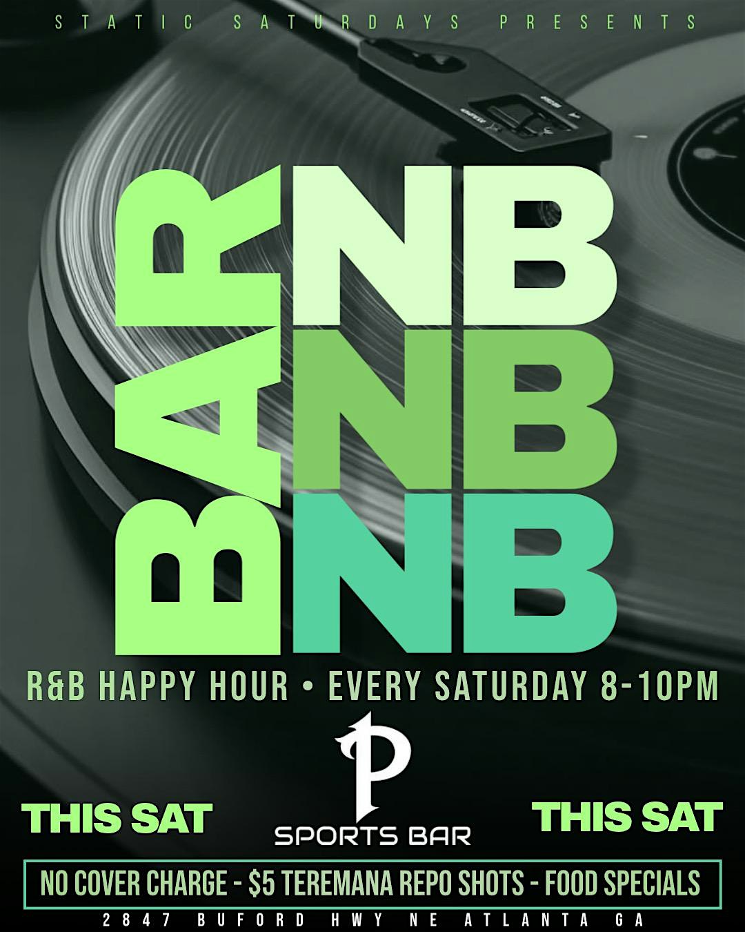 BaR&B Happy Hour at Penthouse $5 drinks $6 Wings $25 Hookah + more! at P Sports Bar – Atlanta, GA
