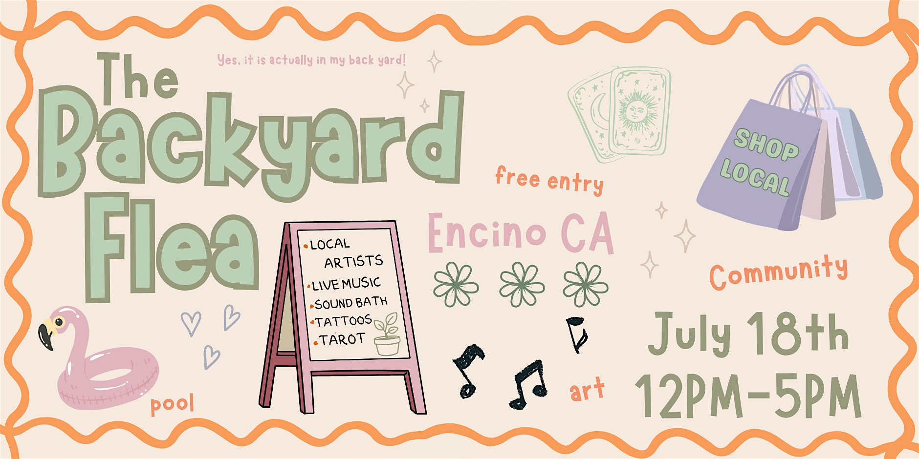 The Backyard Flea at 5056 Newcastle Ave – Los Angeles, CA