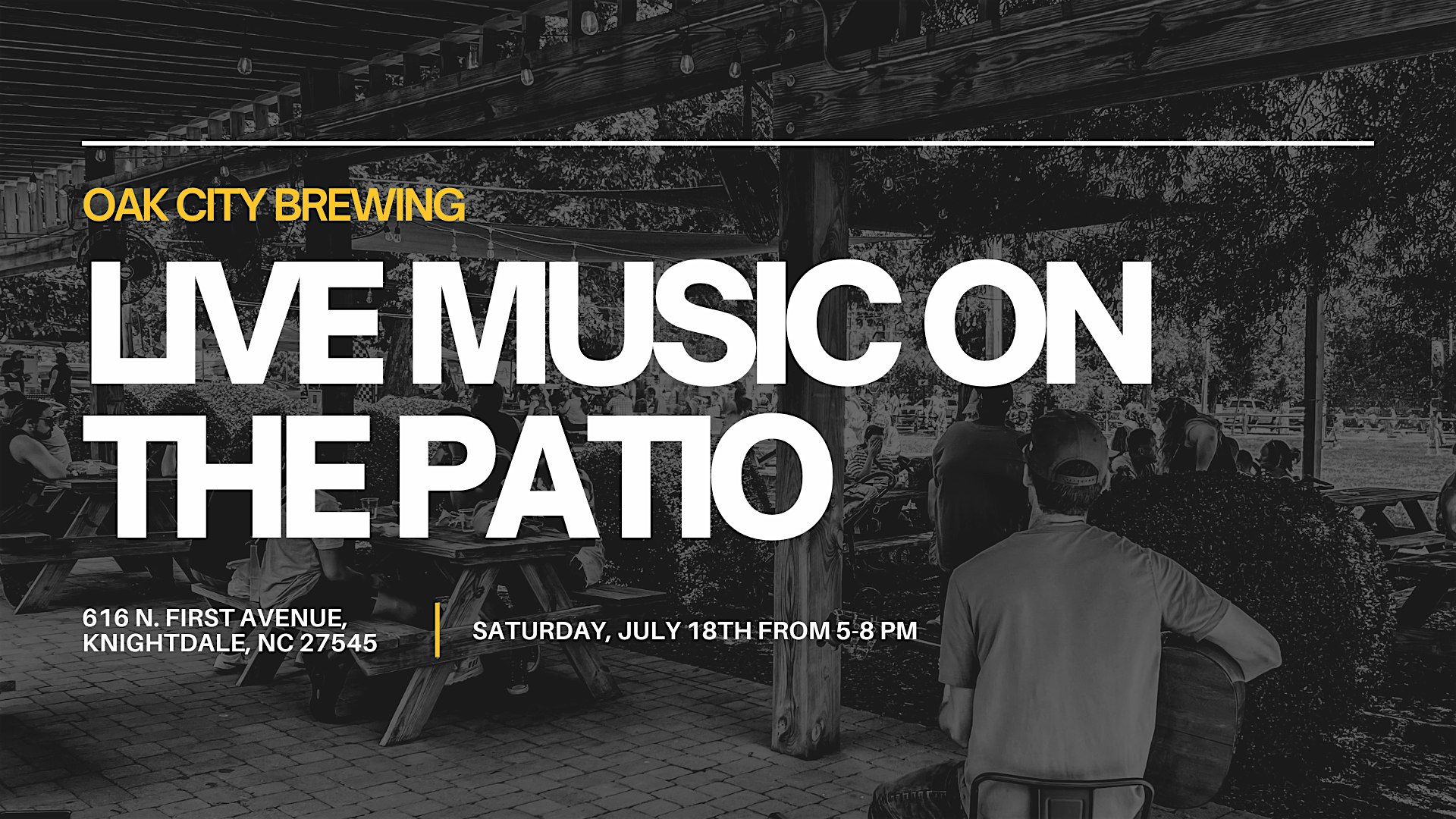 Live Music On The Patio at Oak City Brewing Company – Knightdale, NC