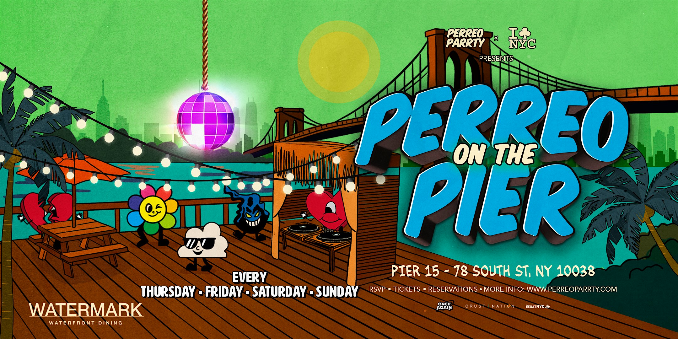 Perreo on the Pier – Open-Air Latin & Reggaeton Dance Party NYC at Watermark – New York, NY