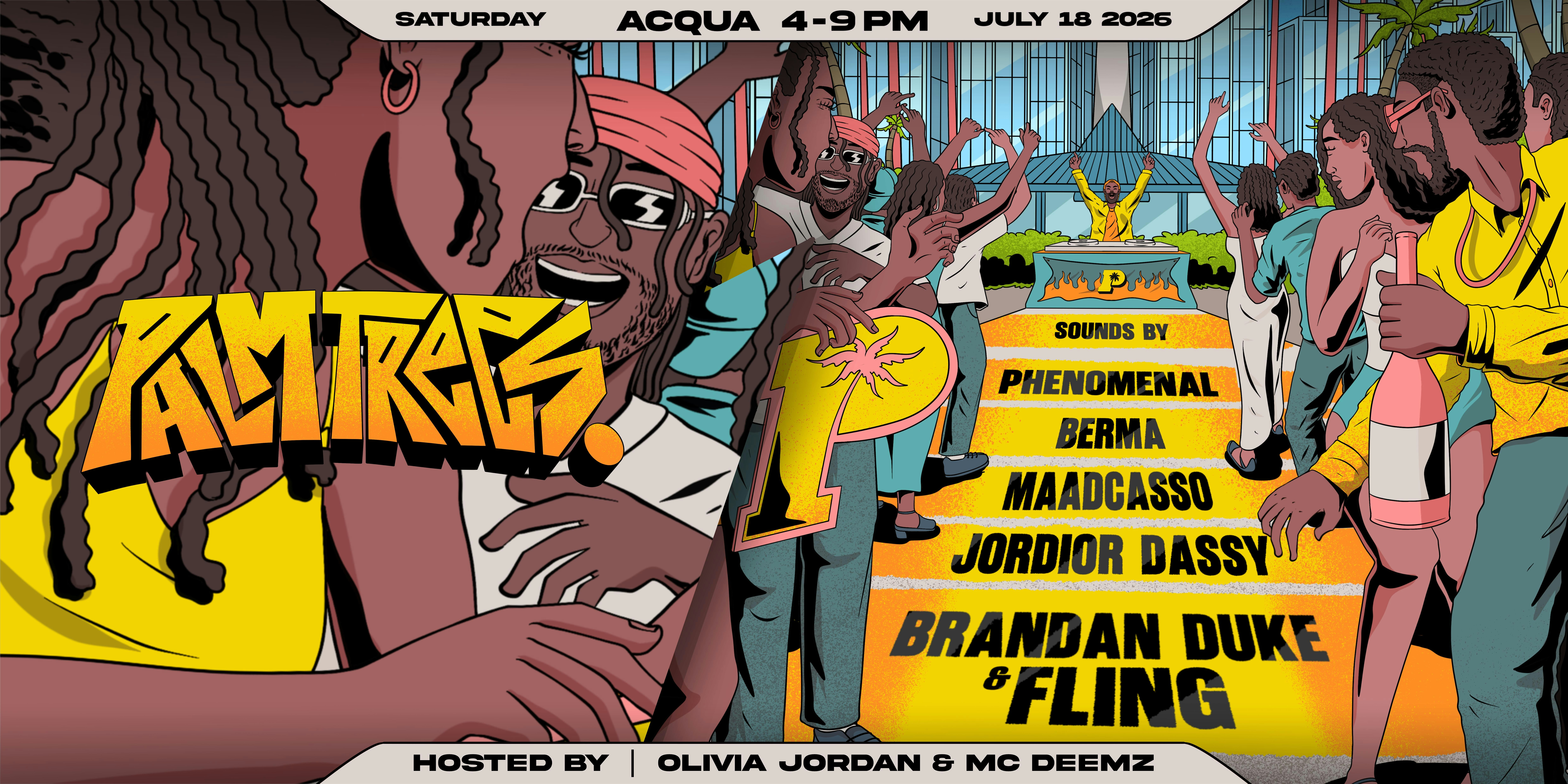 PALM TREES at Acqua — Summer Day Party at Acqua Supper Club – Toronto, Canada