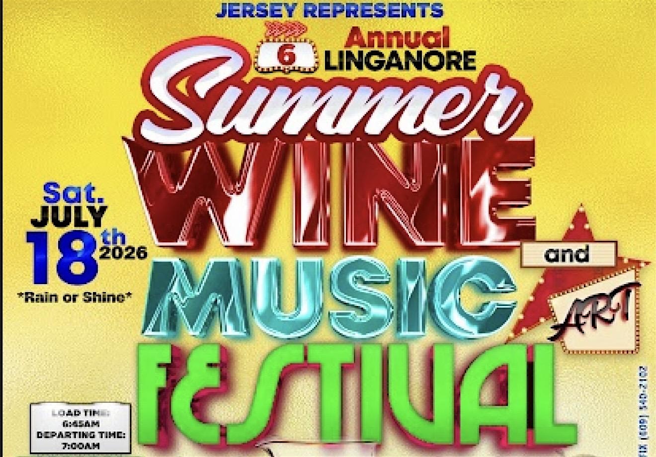 BUS TRIP Linganore Summer Wine Festival 2026- Jersey Represents at Linganore Winecellars – Mount Airy, MD