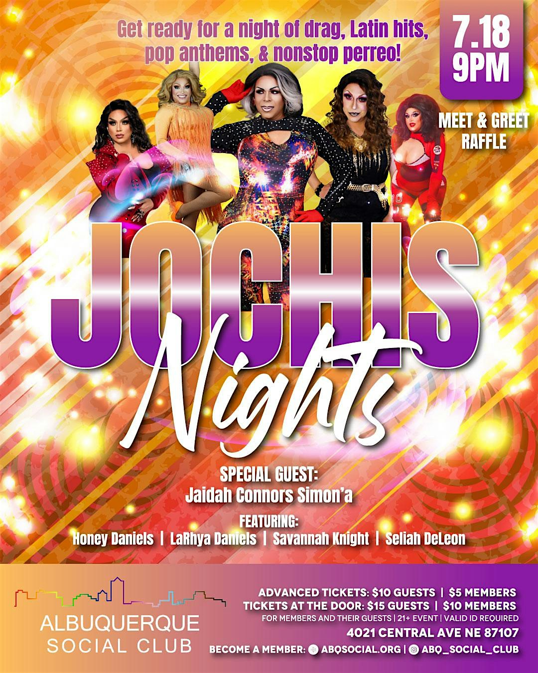 JOCHIS NIGHTS July 2026 at Albuquerque Social Club – Albuquerque, NM
