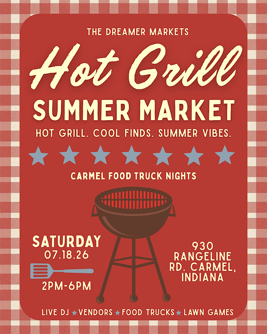 Hot Grill Summer Market at Carmel Food Truck Nights – Carmel, IN