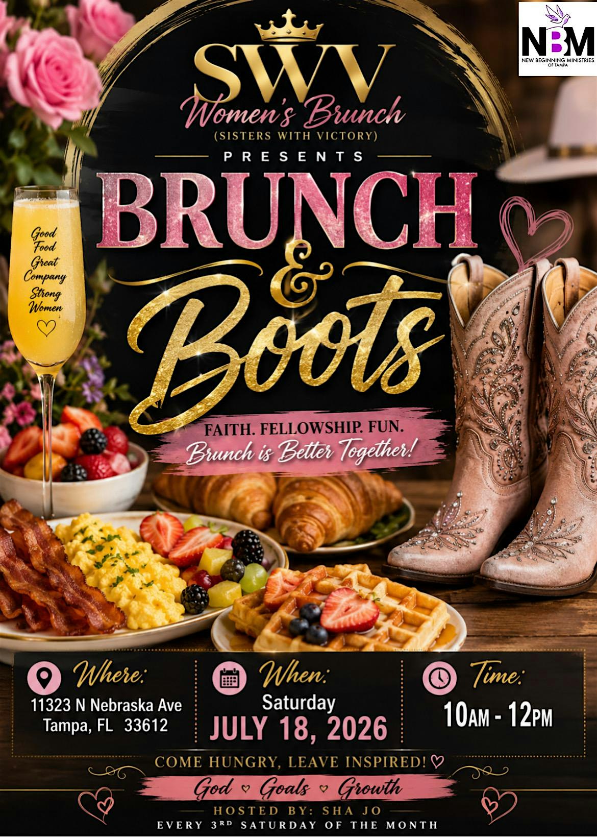 Brunch & Boots at 11323 N Nebraska Ave – Tampa, FL