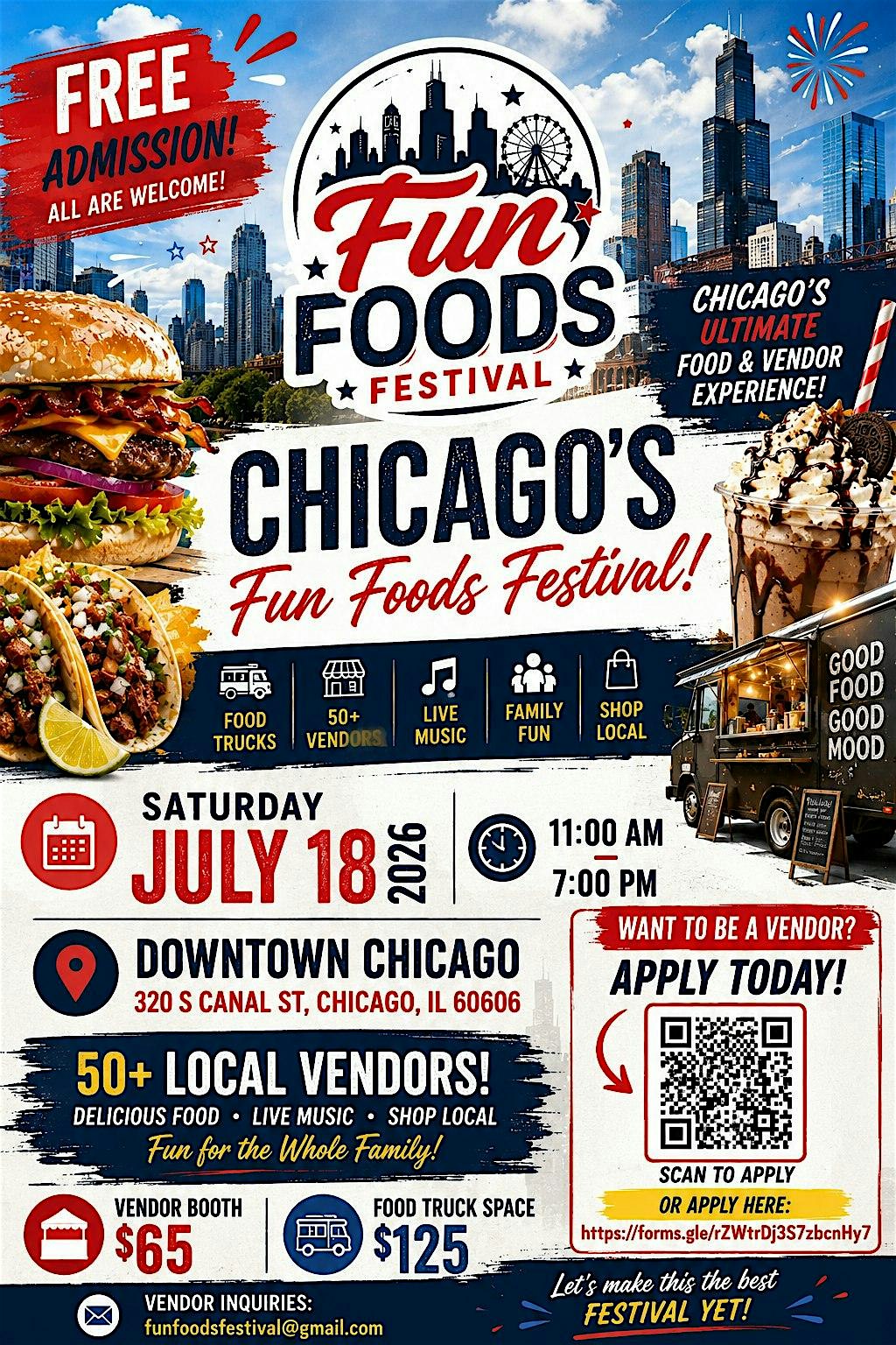 Fun Foods Festival – Chicago 2026 at 320 S Canal St – Chicago, IL