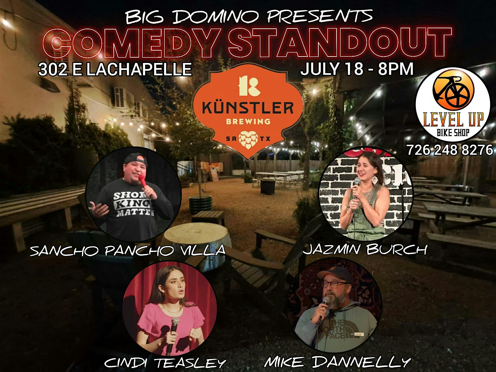COMEDY STANDOUT AT KÜNSTLER BREWING at Künstler Brewing – San Antonio, TX