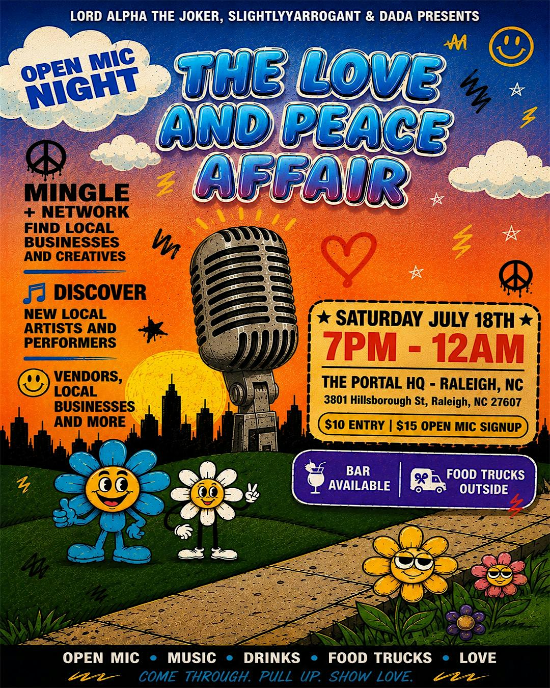 The LoveNpeacE Affair at The Portal HQ – Raleigh, NC