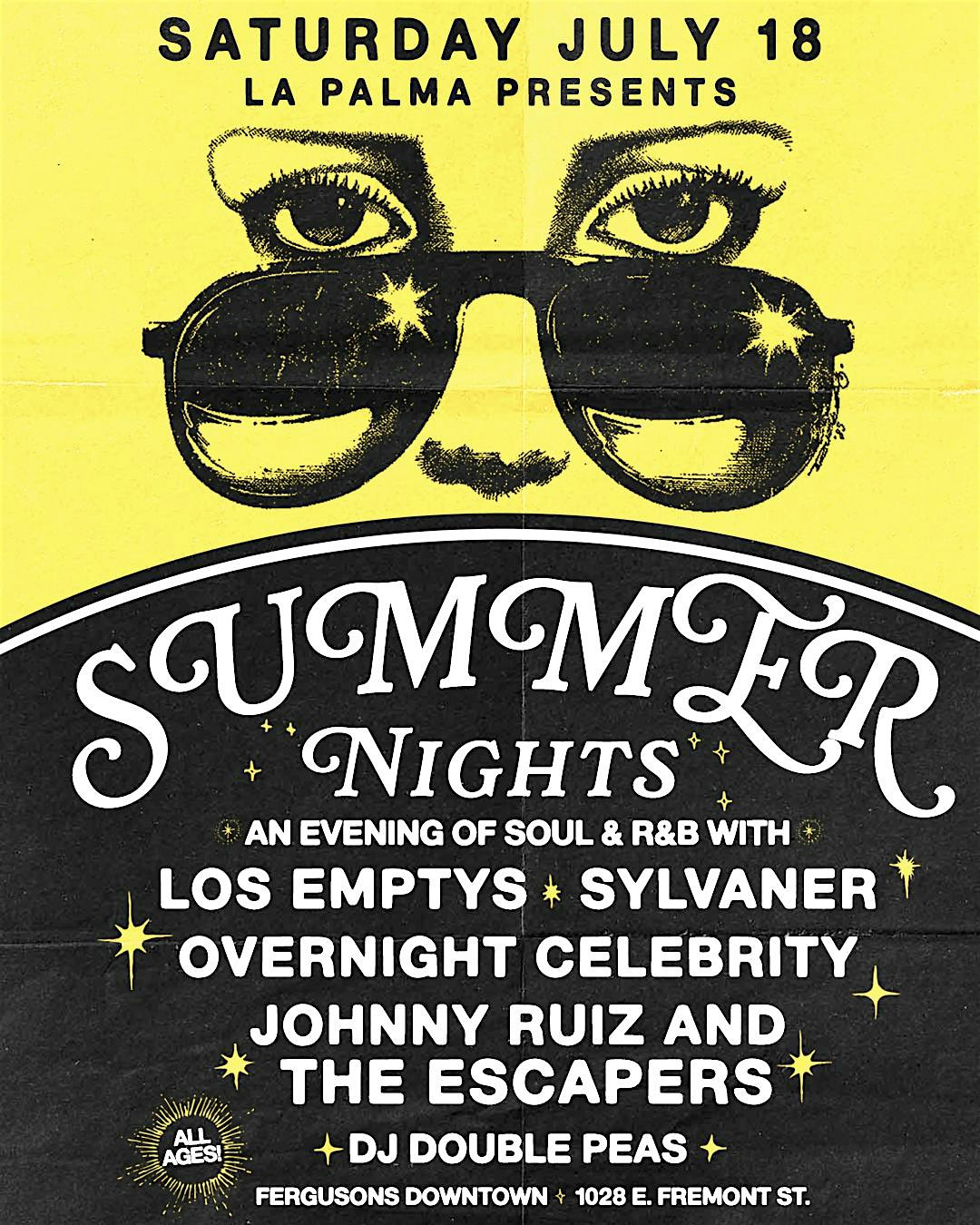 Summer Nights w/ Johnny Ruiz & The Escapers presented by La Palma at Fergusons Downtown – Las Vegas, NV