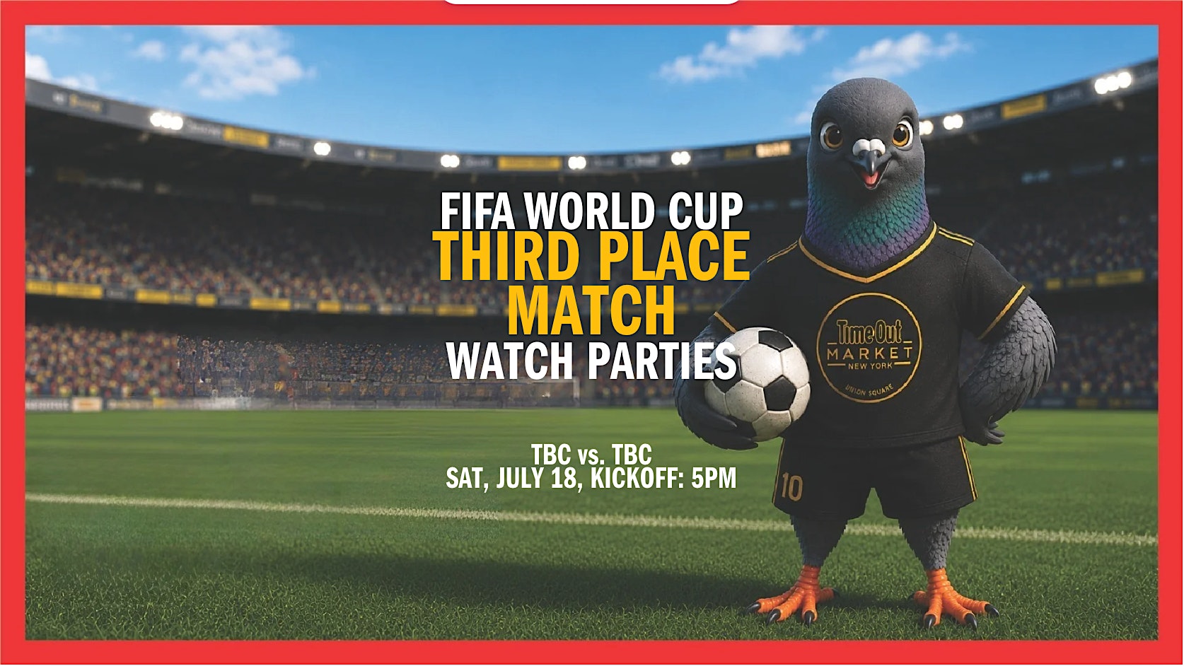 Third Place Match | TBC vs. TBC | Official Watch Party at Time Out Market Union Square – New York, NY