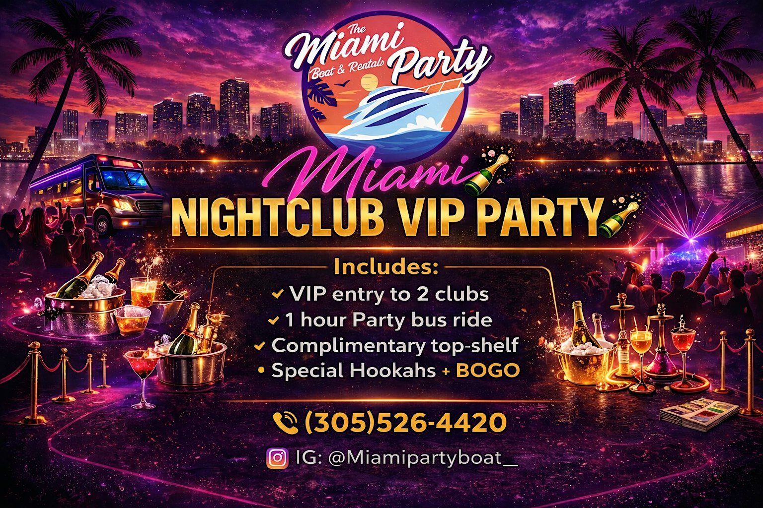 MIAMI CLUB CRAWL + TOP MIAMI NIGHTLIFE EVENTS + VIP NIGHTCLUBS PACKAGE at Ocean Drive – Miami Beach, FL