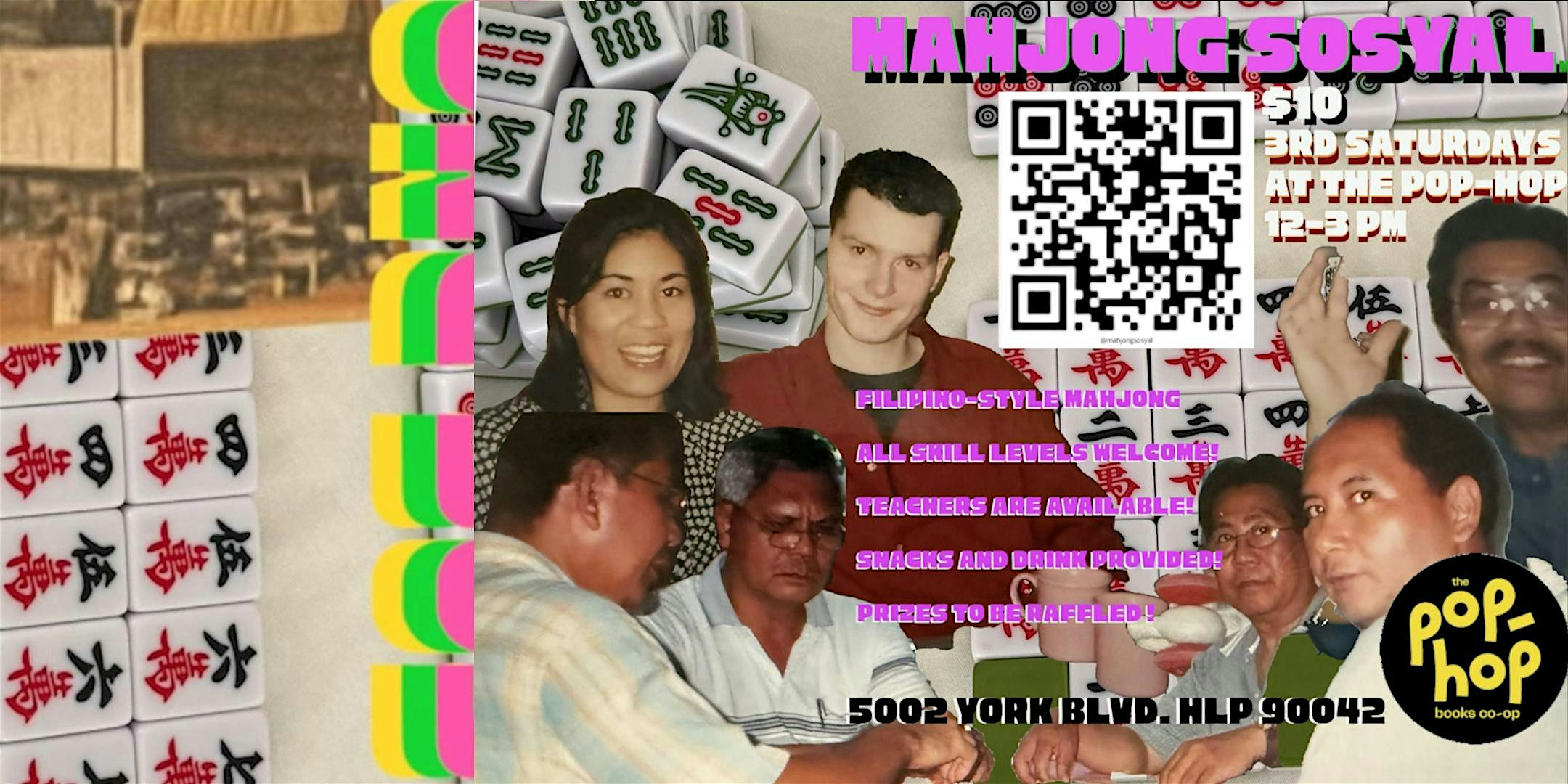Mahjong Sosyal at The Pop-Hop at The Pop-Hop Books Co-Op – Los Angeles, CA