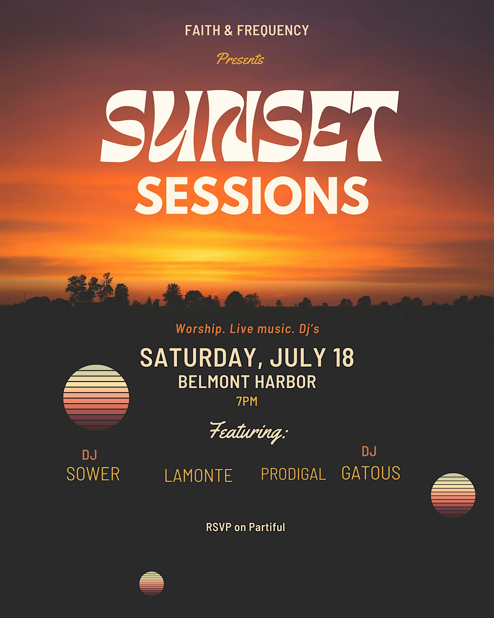 Faith & Frequency Presents: Sunset Sessions at Belmont Harbor J Dock – Chicago, IL