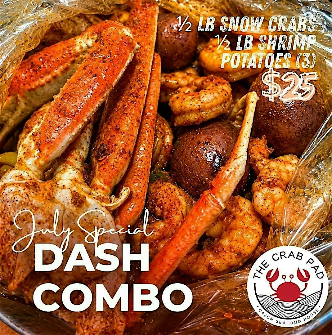July Special: The $25 Dash Combo Drop at The Crab Pad – Chicago, IL