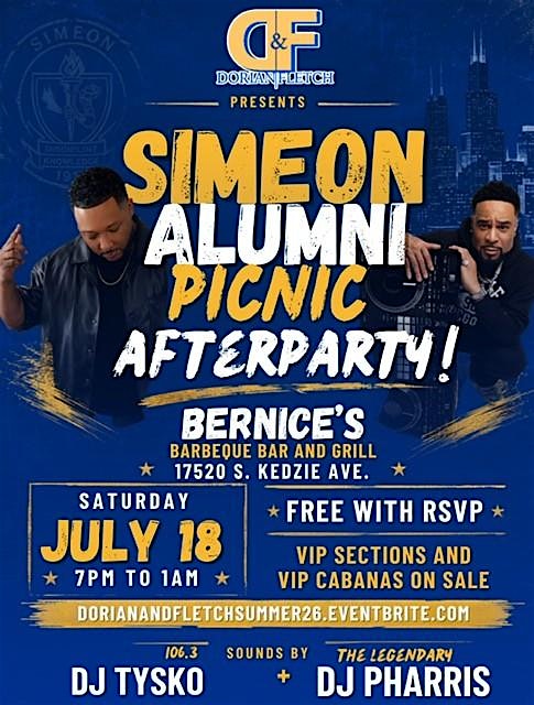 Simeon Alumni Picnic Afterparty at Bernices Barbeque Bar & Grill – Hazel Crest, IL