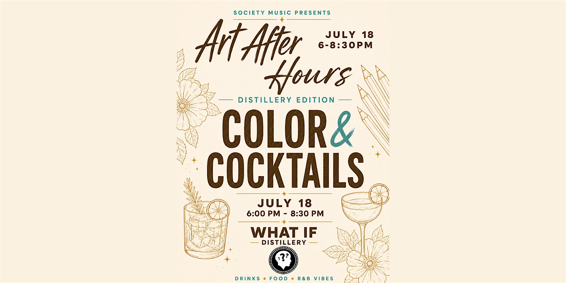 Society Music, LLC. presents Art After Hours: Distillery Edition at What if Distillery – Baton Rouge, LA