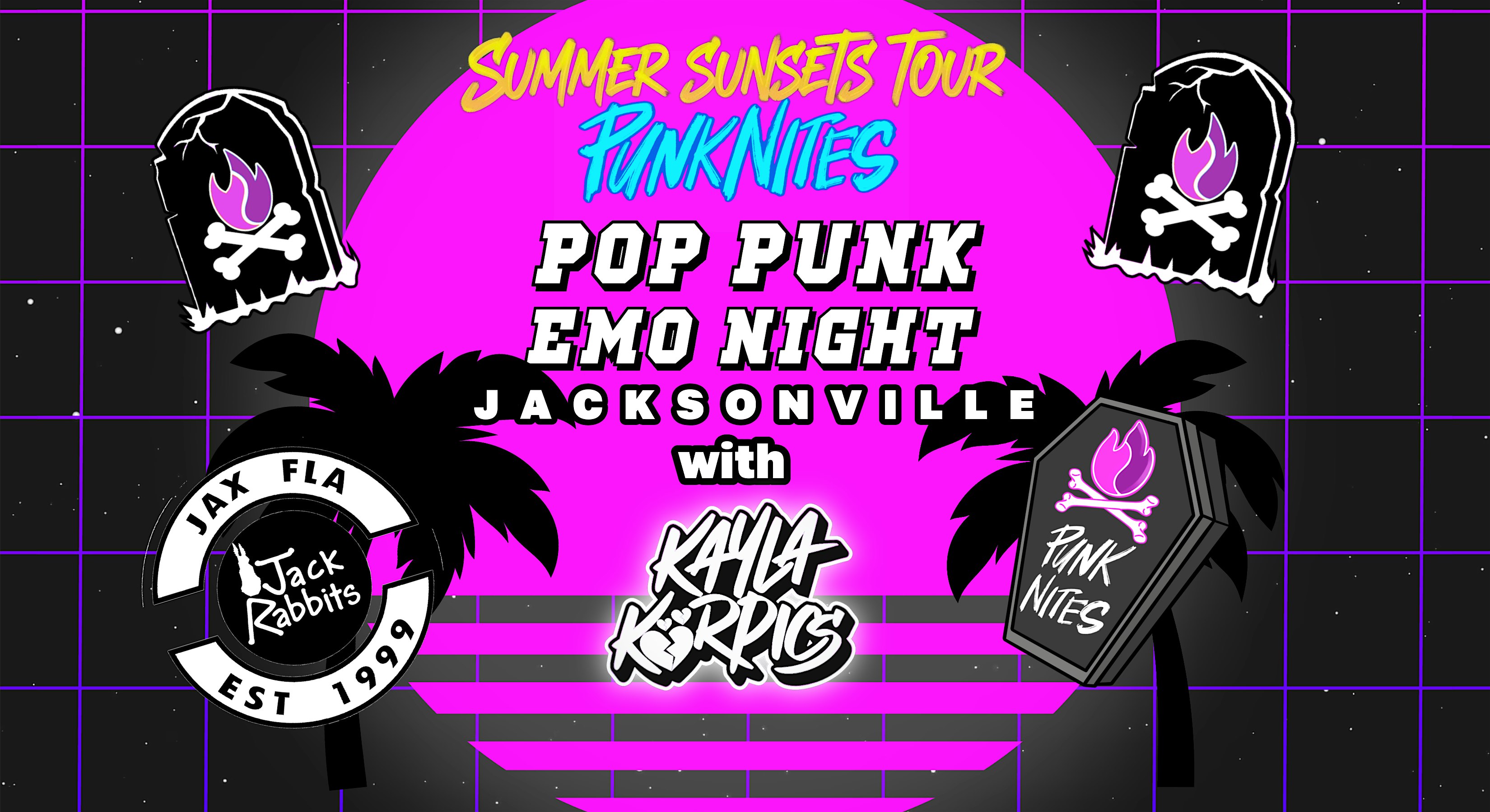 Pop Punk Emo Night Jacksonville by PUNKNITES with KAYLA KORPICS at Jack Rabbits Live – Jacksonville, FL