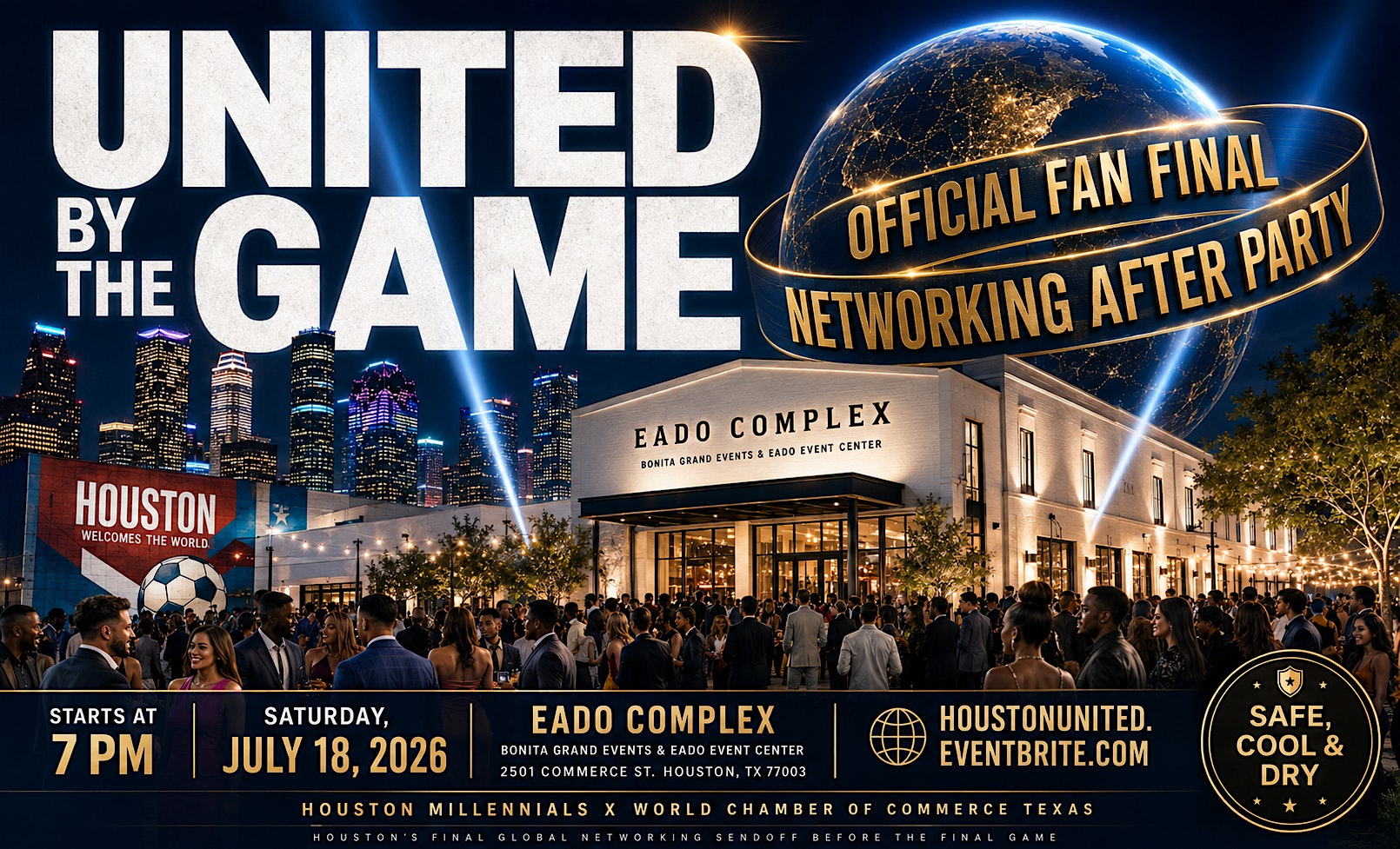 United by the Game: Official Fan Final Networking After Party at 2501 Commerce St – Houston, TX