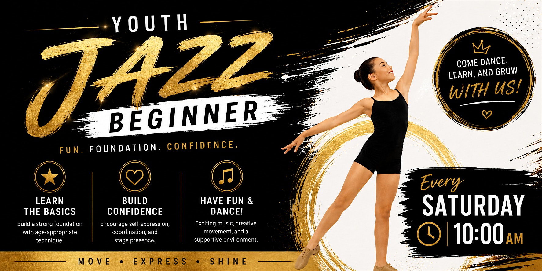 Youth Level Beginner Jazz at Evolution Dance Studio – Greenbelt, MD