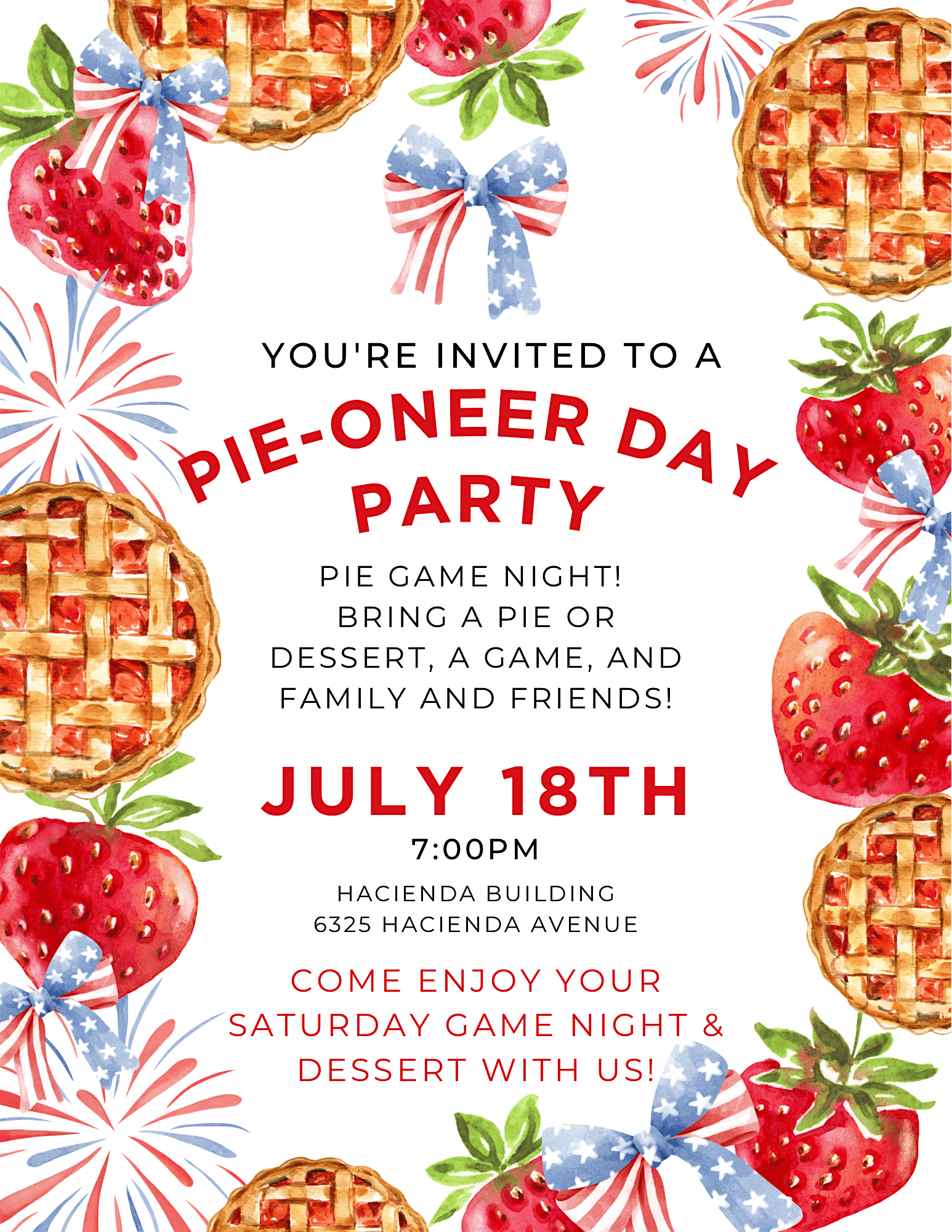 Pie-oneer Day Party at The Church of Jesus Christ of Latter-day Saints – Las Vegas, NV
