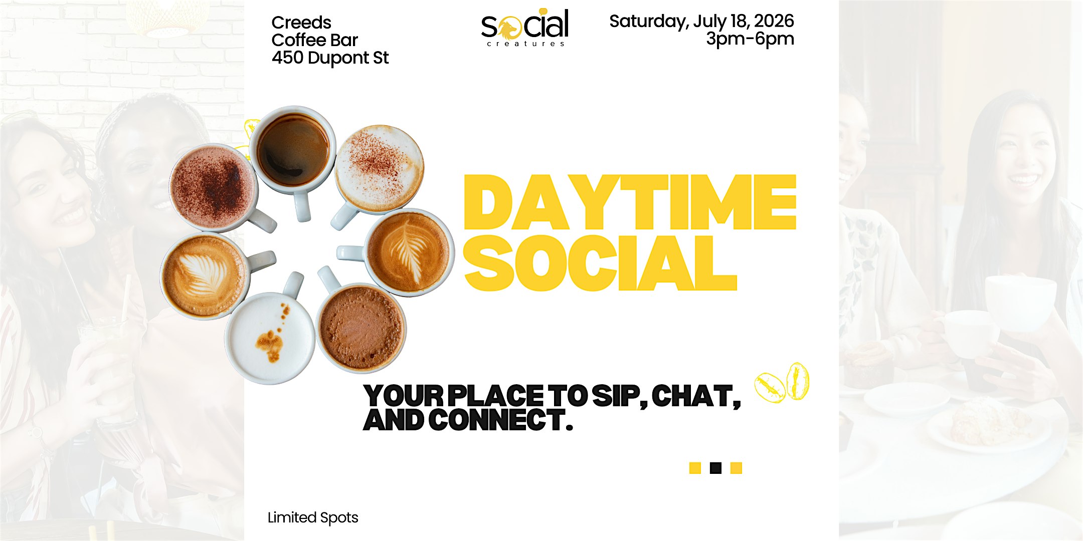 Daytime Social By Social Creatures at Creeds Coffee Bar – Toronto, Canada
