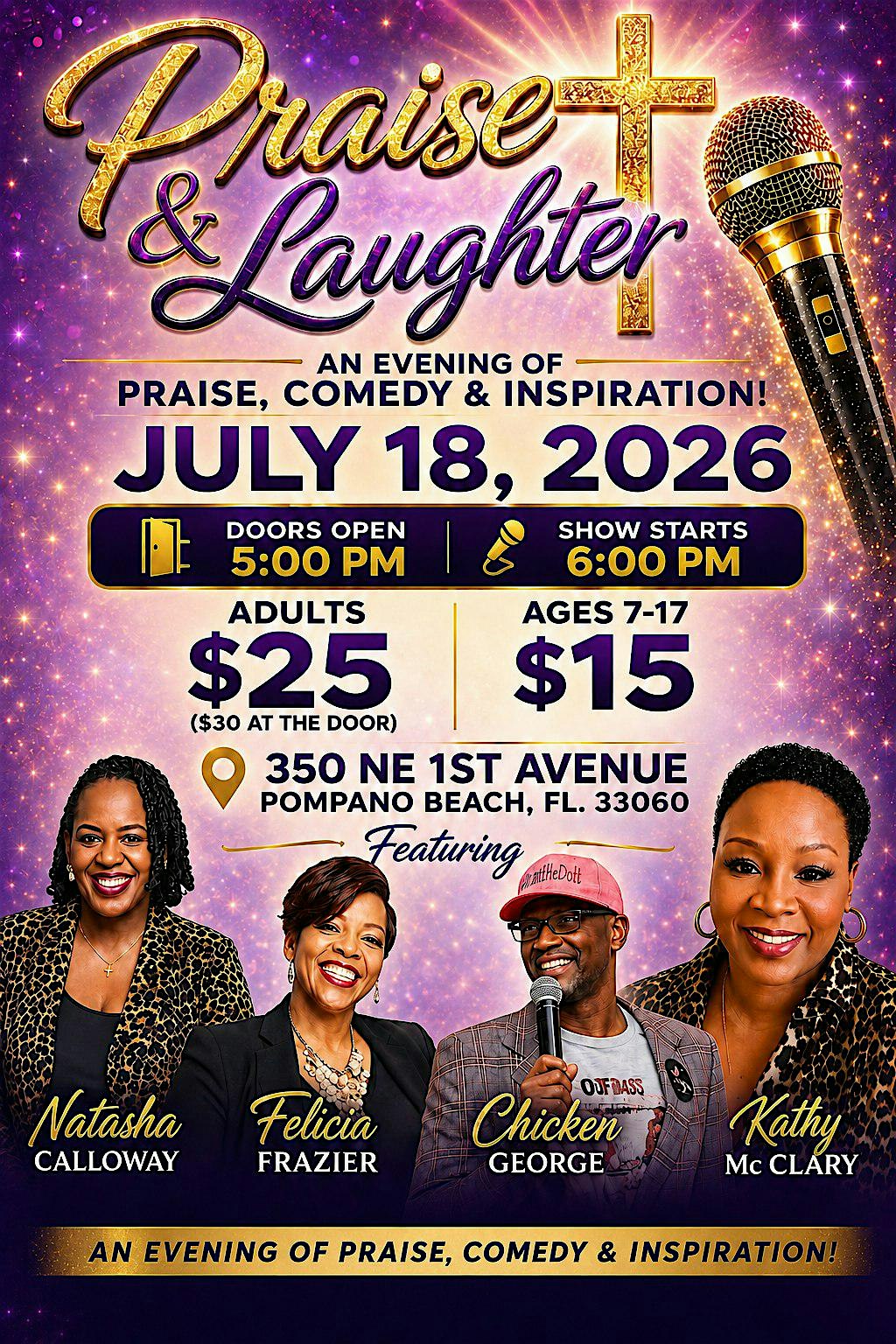 Praise & Laughter at 350 NE 1st Ave – Pompano Beach, FL