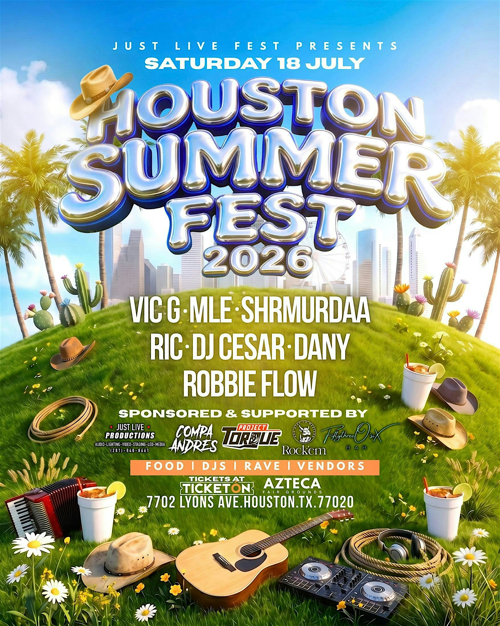 Houston Summer Fest 2026 at Azteca Fairgrounds – Houston, TX