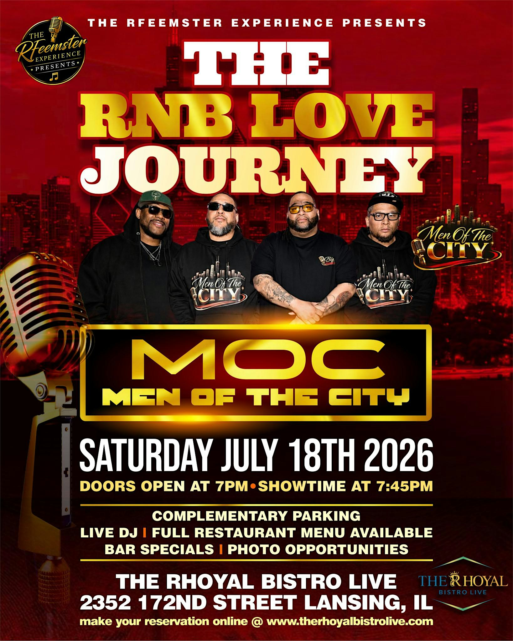 The RNB Love Journey at The Rhoyal Bistro Live – Lansing, IL