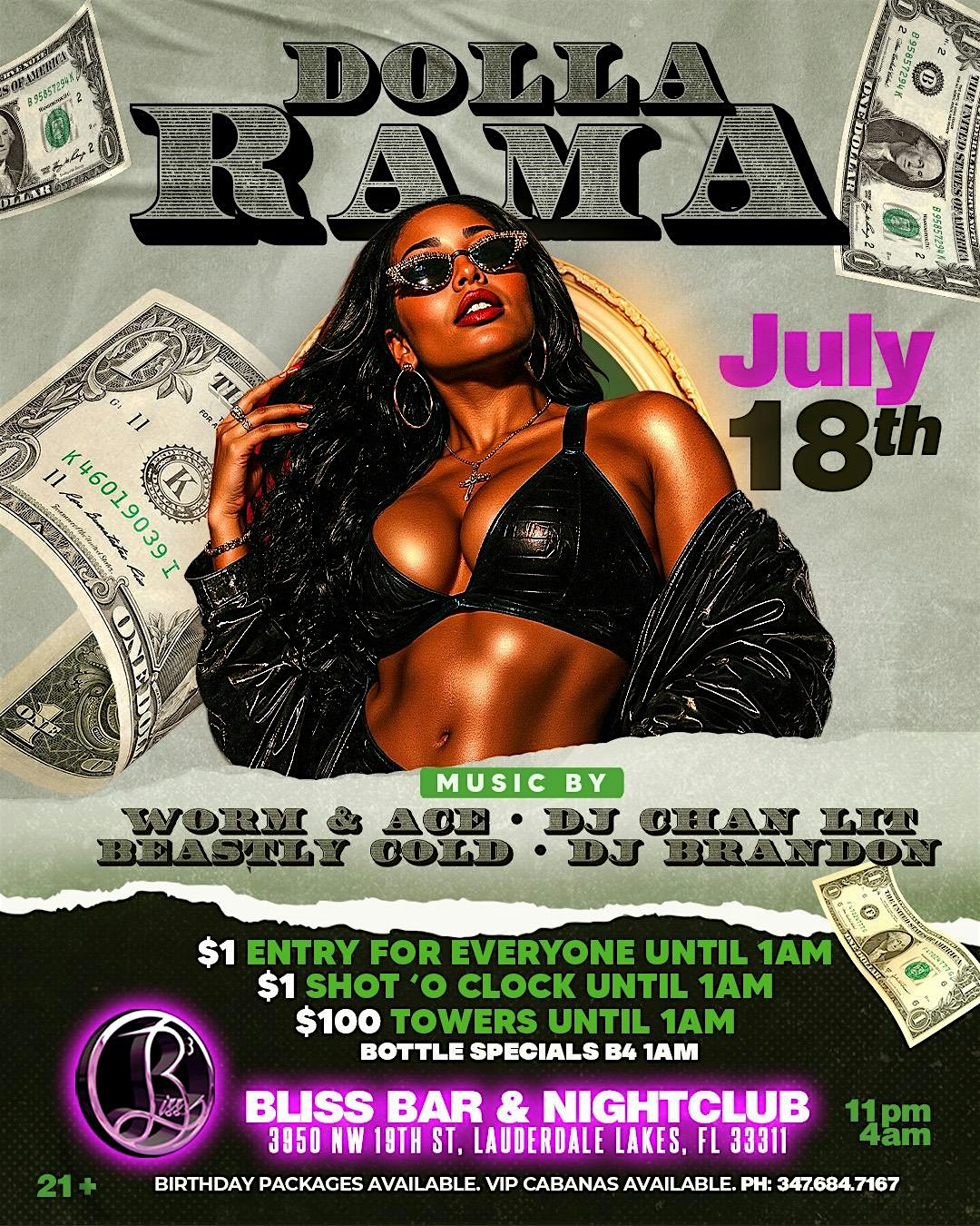 Dolla Rama at Bliss Bar & Nightclub – Lauderdale Lakes, FL