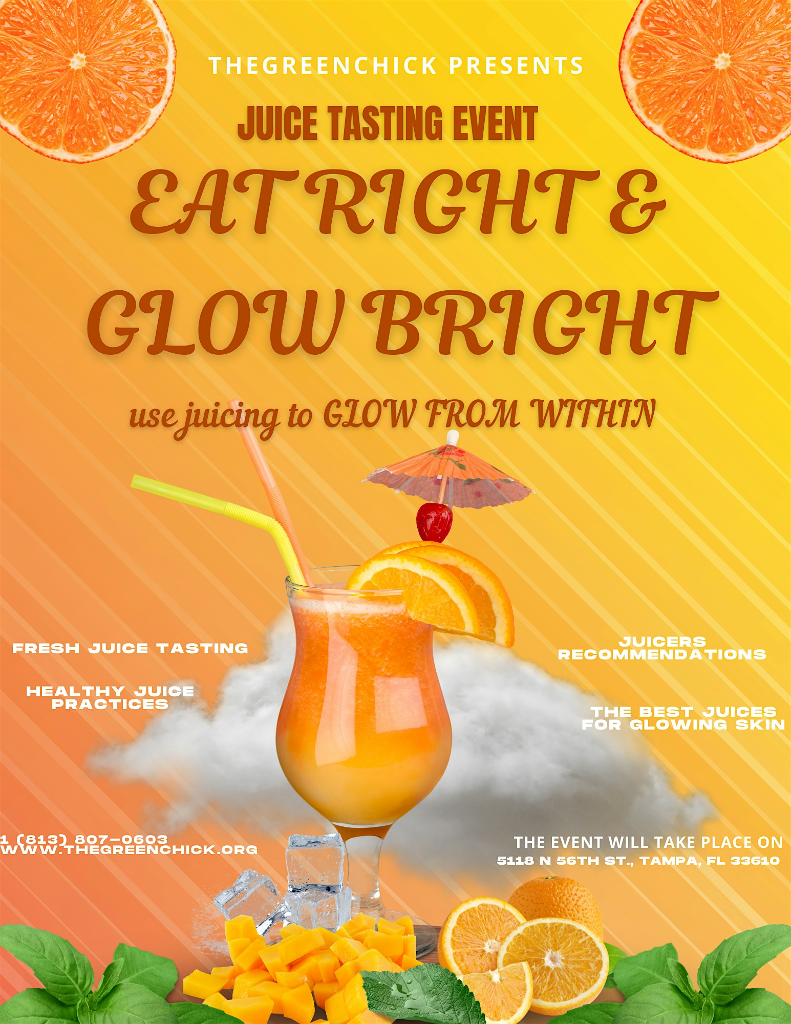 Juice Tasting Event at 5118 N 56th St – Tampa, FL