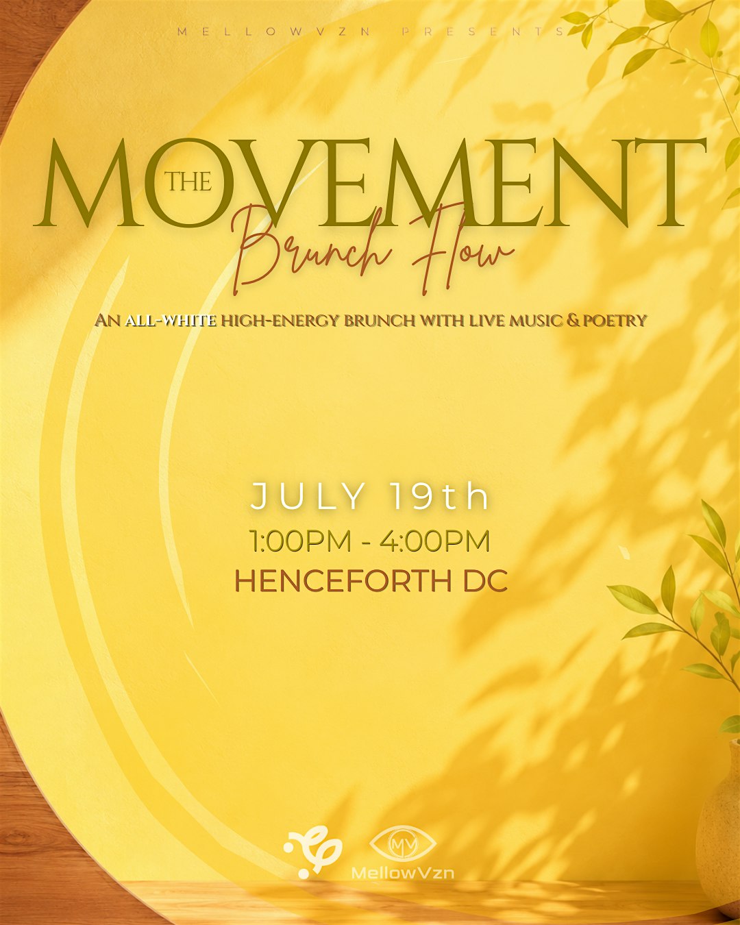 Brunch Flow: An All-White High-Energy Day Experience & Open Mic at Henceforth, – Washington, DC