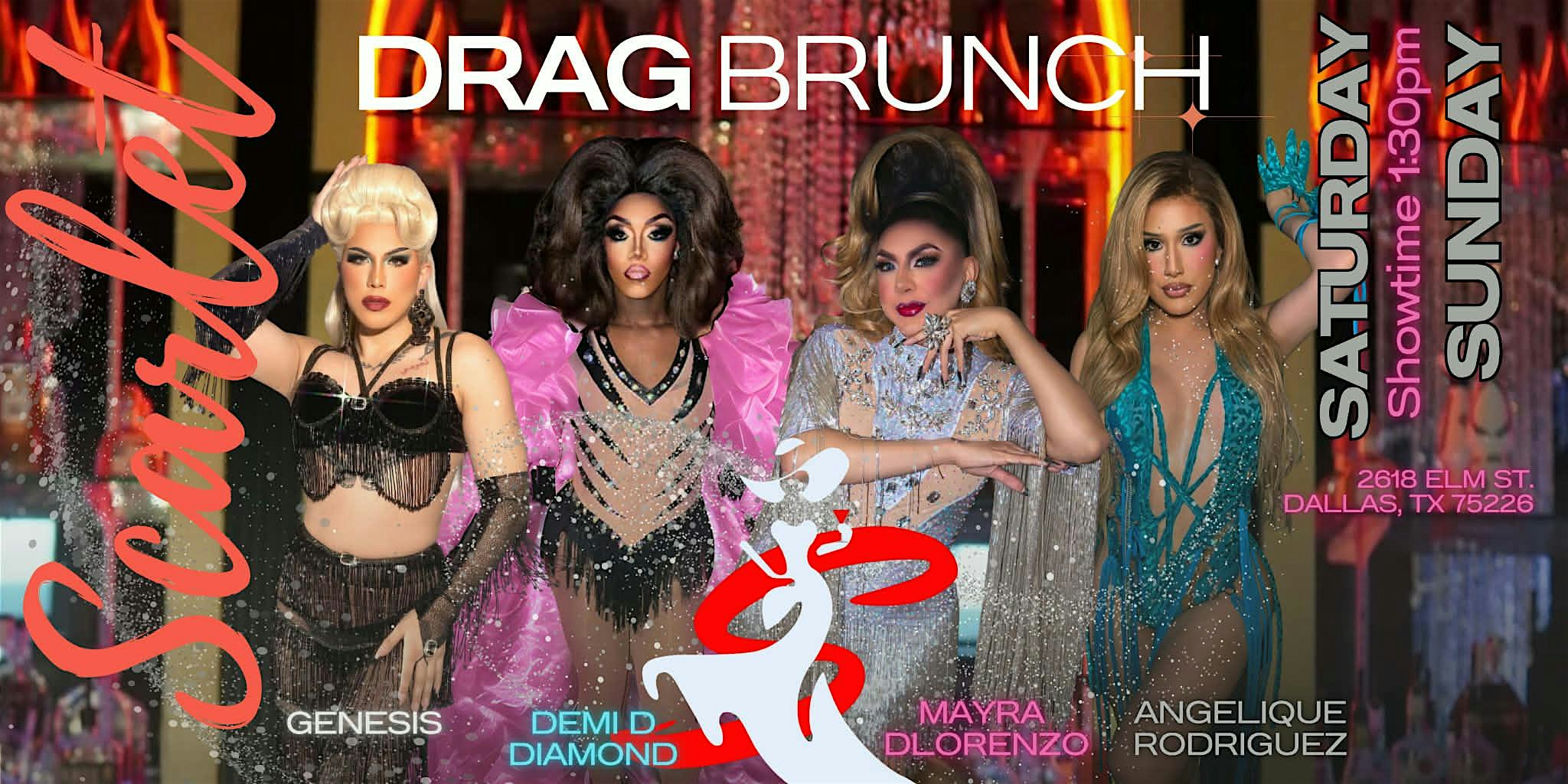 VIP DRAG BRUNCH SCARLET LOUNGE at Scarlet Lounge & Kitchen – Dallas, TX