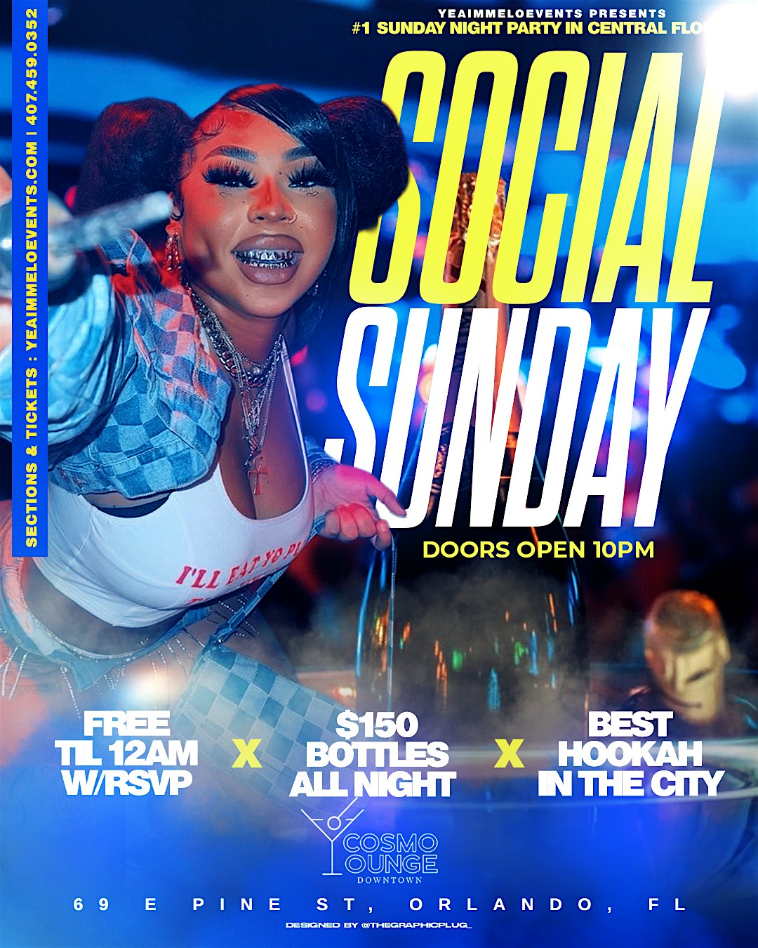 SOCIAL SUNDAYS – Cosmo Lounge Downtown at Cosmo Downtown – Orlando, FL