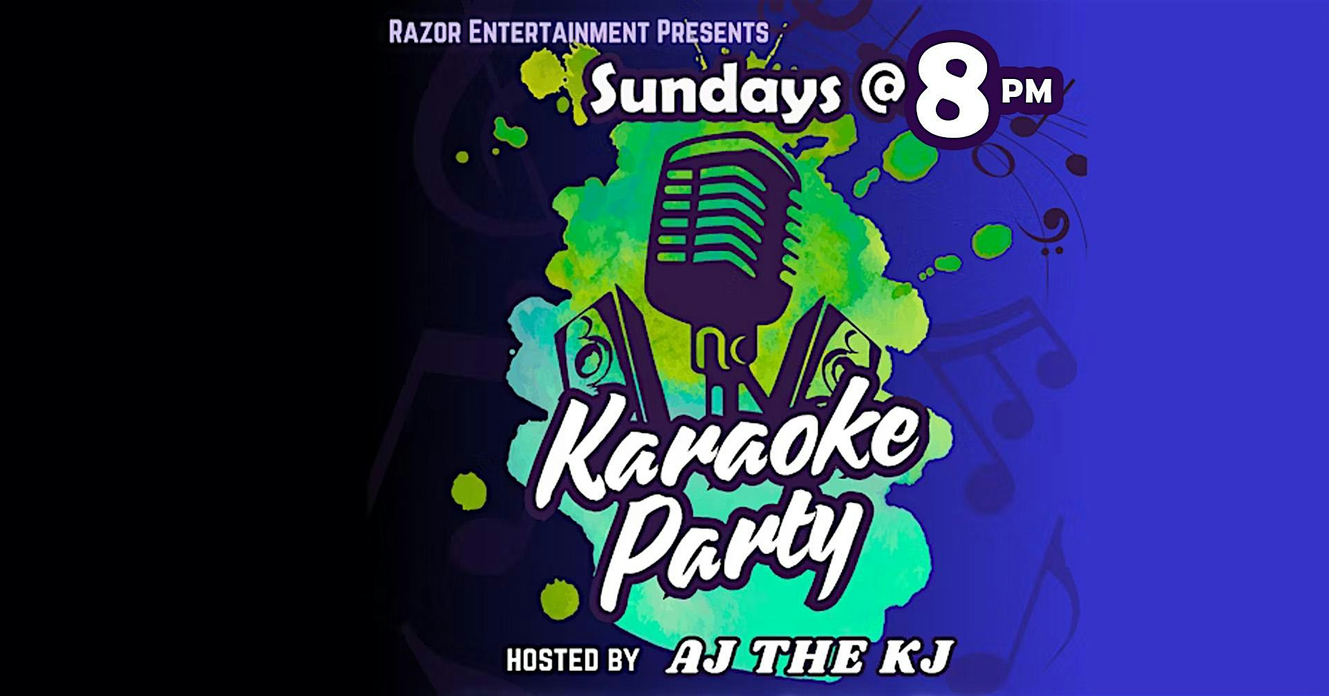 Karaoke Sundays with Razor Entertainment – Hosted by AJ the KJ at Barrel Proof Lounge – Santa Rosa, CA