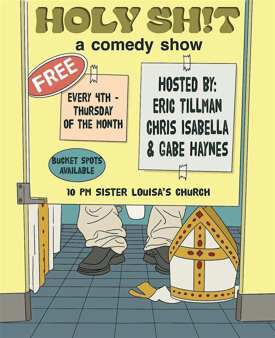 Holy Sh!t!: A Comedy Show at Sister Louisa’s Church of the Living Room & Ping Pong Emporium – Atlanta, GA