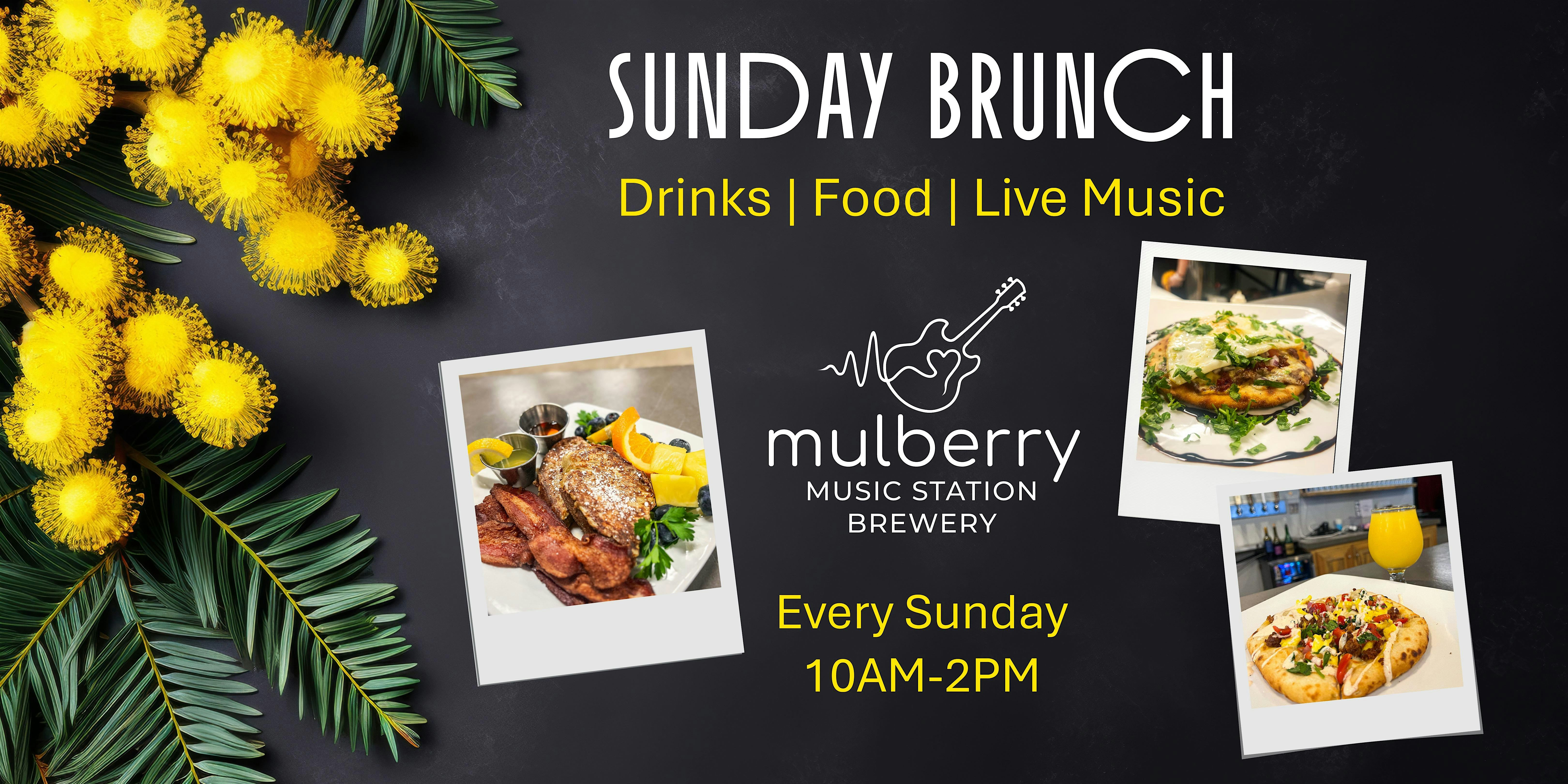 Sunday Brunch & Live Music at Mulberry Music Station at 175 E 20th St suite 100 – Chico, CA