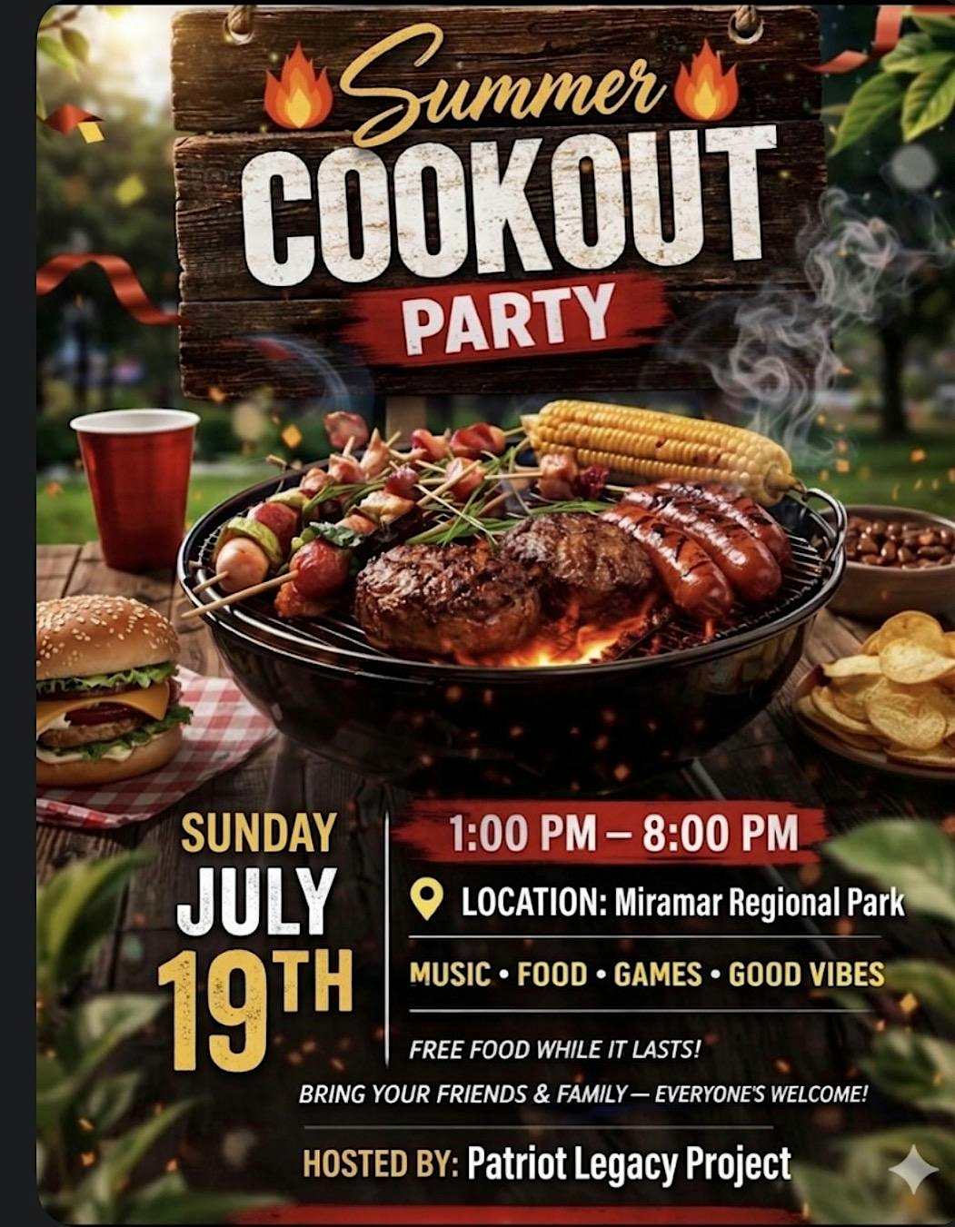 SUMMER KICKBACK at Miramar Regional Park Corporate Pavilion – Miramar, FL