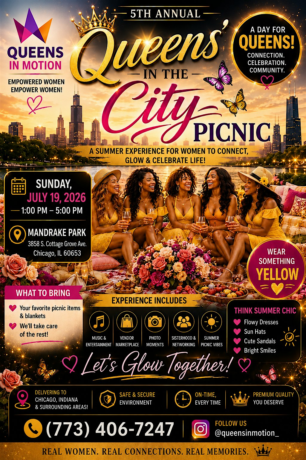 5th Annual Queens In The City Picnic at 3858 S Cottage Grove Ave – Chicago, IL