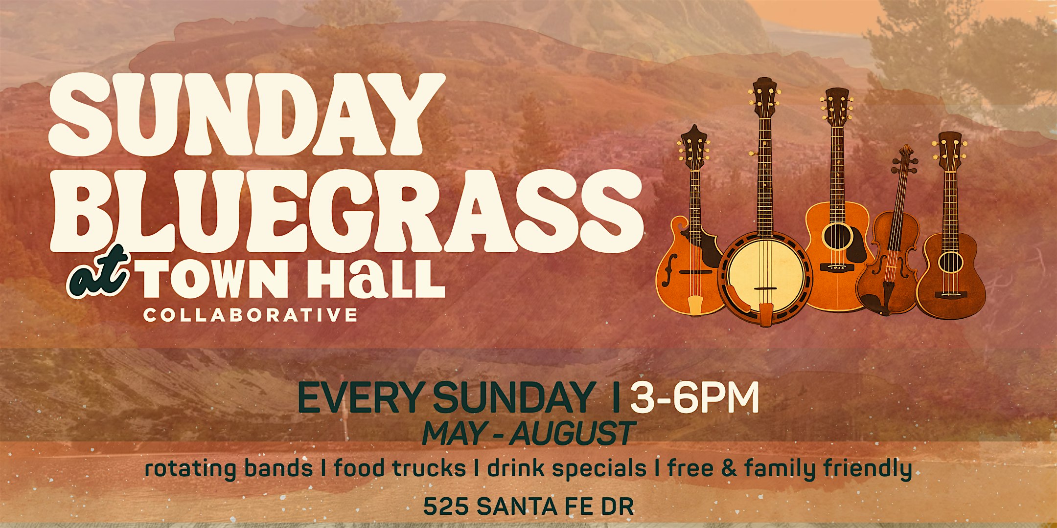 Sunday Bluegrass at Town Hall Collaborative (Free Weekly Series) at Town Hall Collaborative – Denver, CO