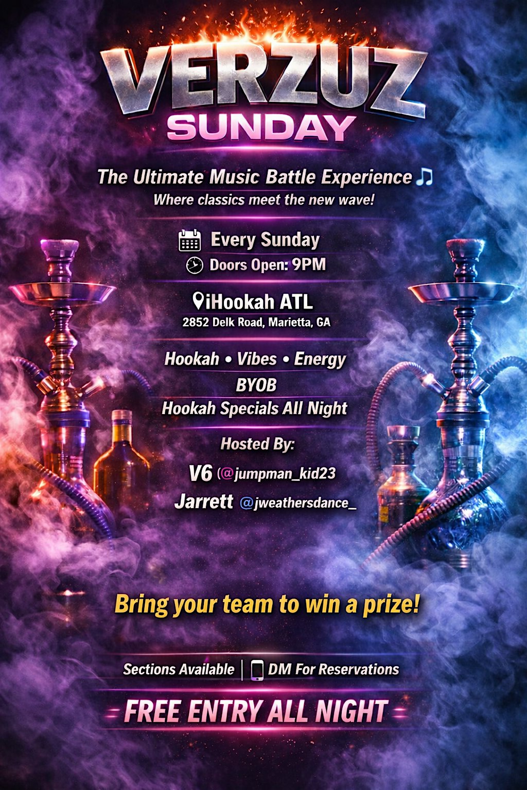 VERZUZ SUNDAY at IHOOKKA ATL – Marietta, GA